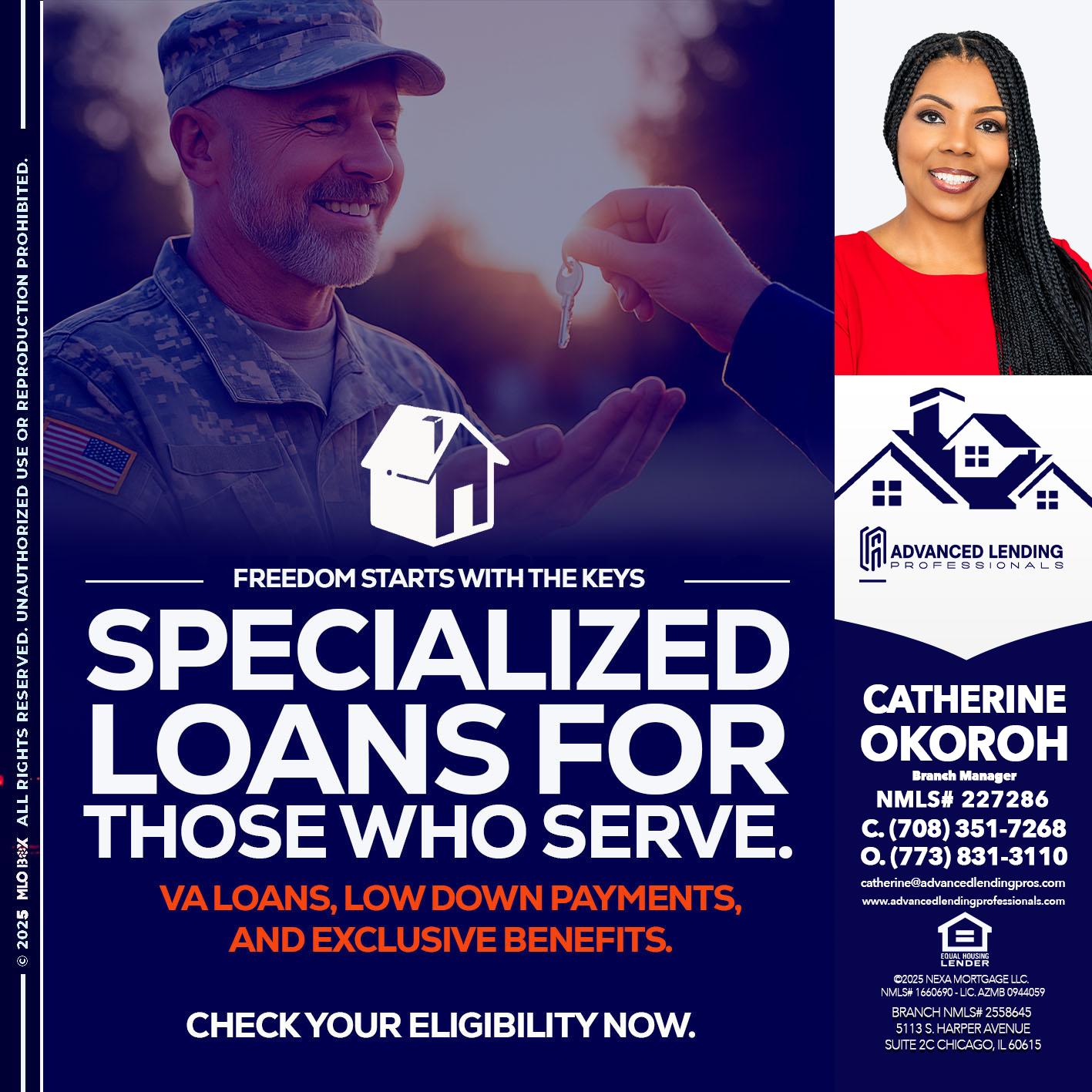 SPECIALIZED LOANS -  Advanced Lending Professionals -Branch Manager