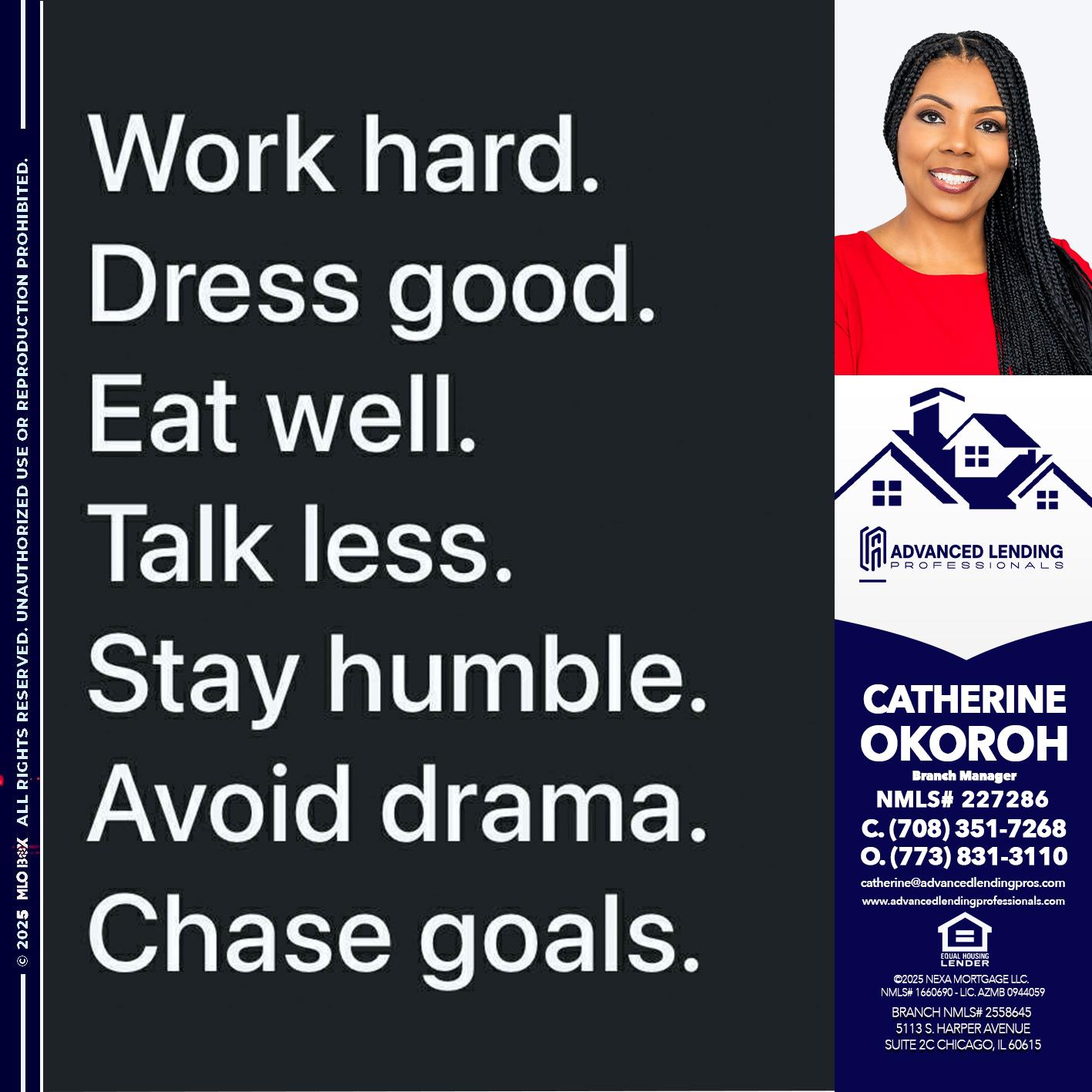 work hard -  Advanced Lending Professionals -Branch Manager