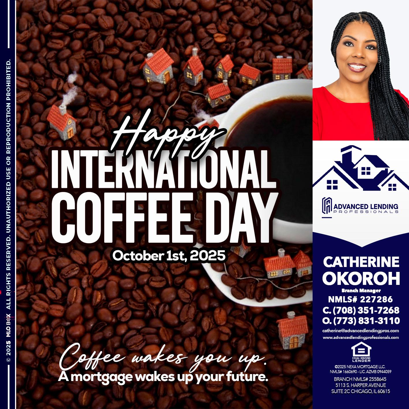 INTERNATIONAL COFFEE DAY -  Advanced Lending Professionals -Branch Manager