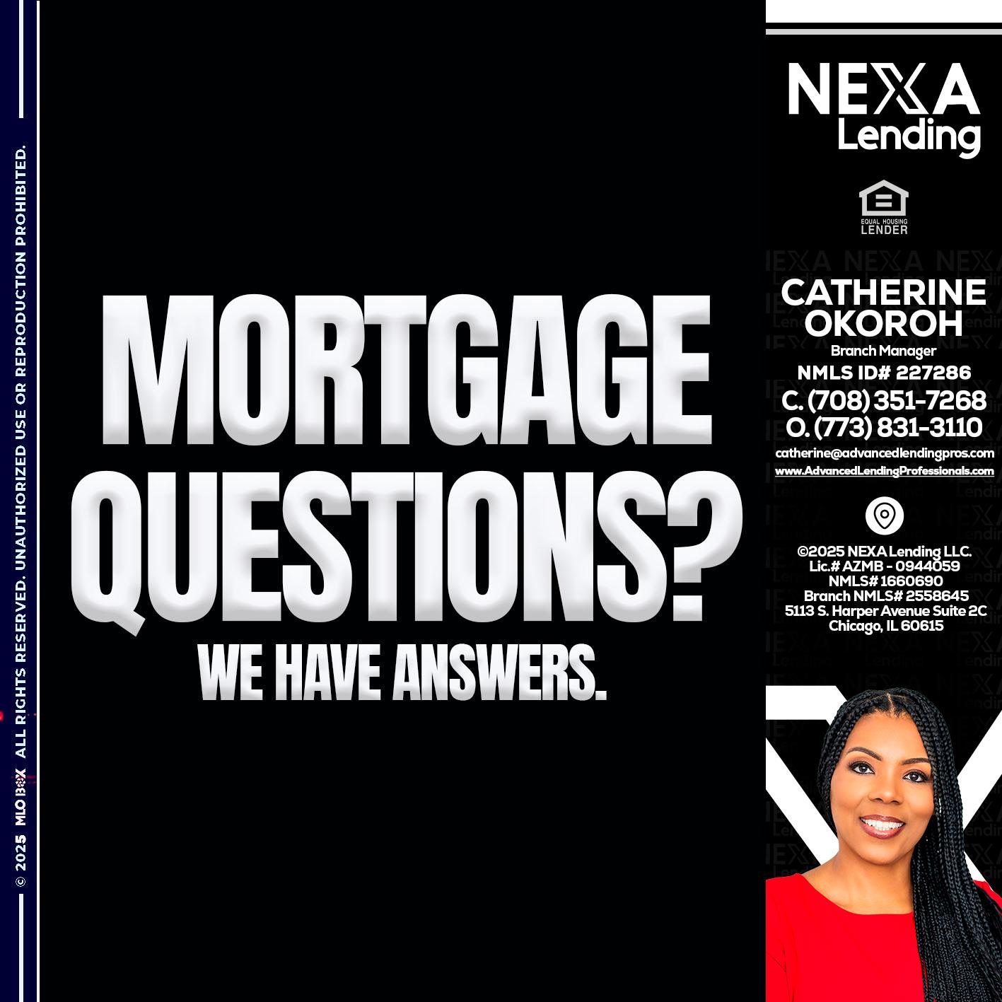 mortgage questions -  Advanced Lending Professionals -Branch Manager