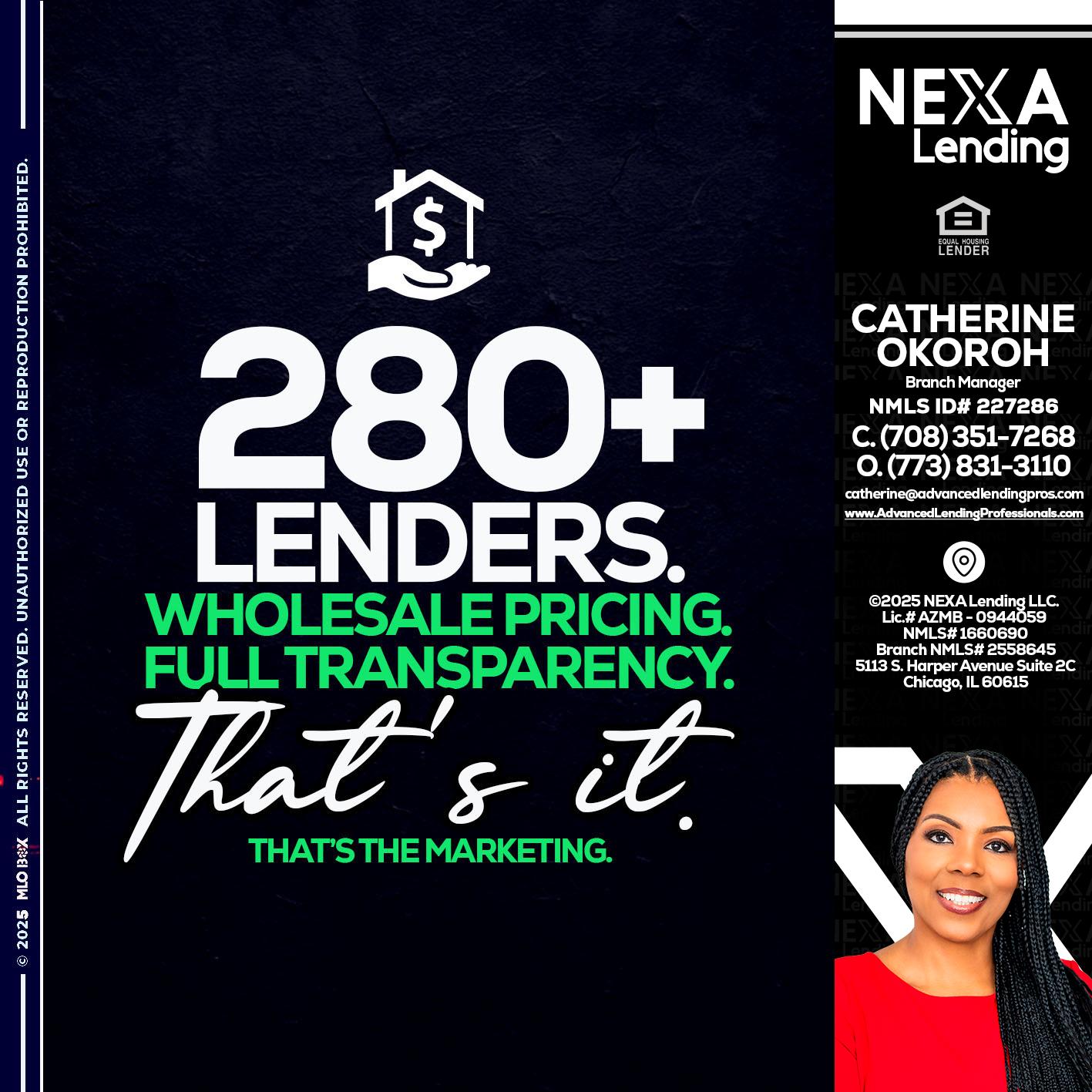 280+ LENDERS -  Advanced Lending Professionals -Branch Manager