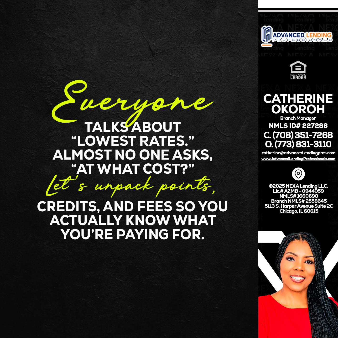 EVERYONE -  Advanced Lending Professionals -Branch Manager