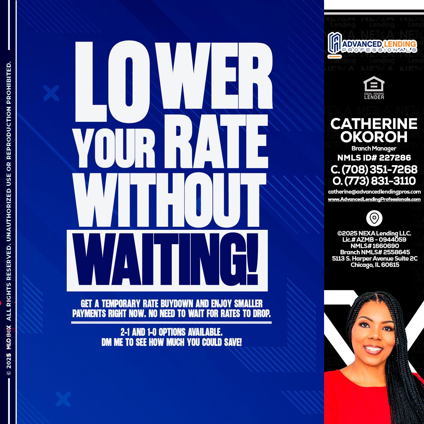 LOWER RATES -  Advanced Lending Professionals -Branch Manager