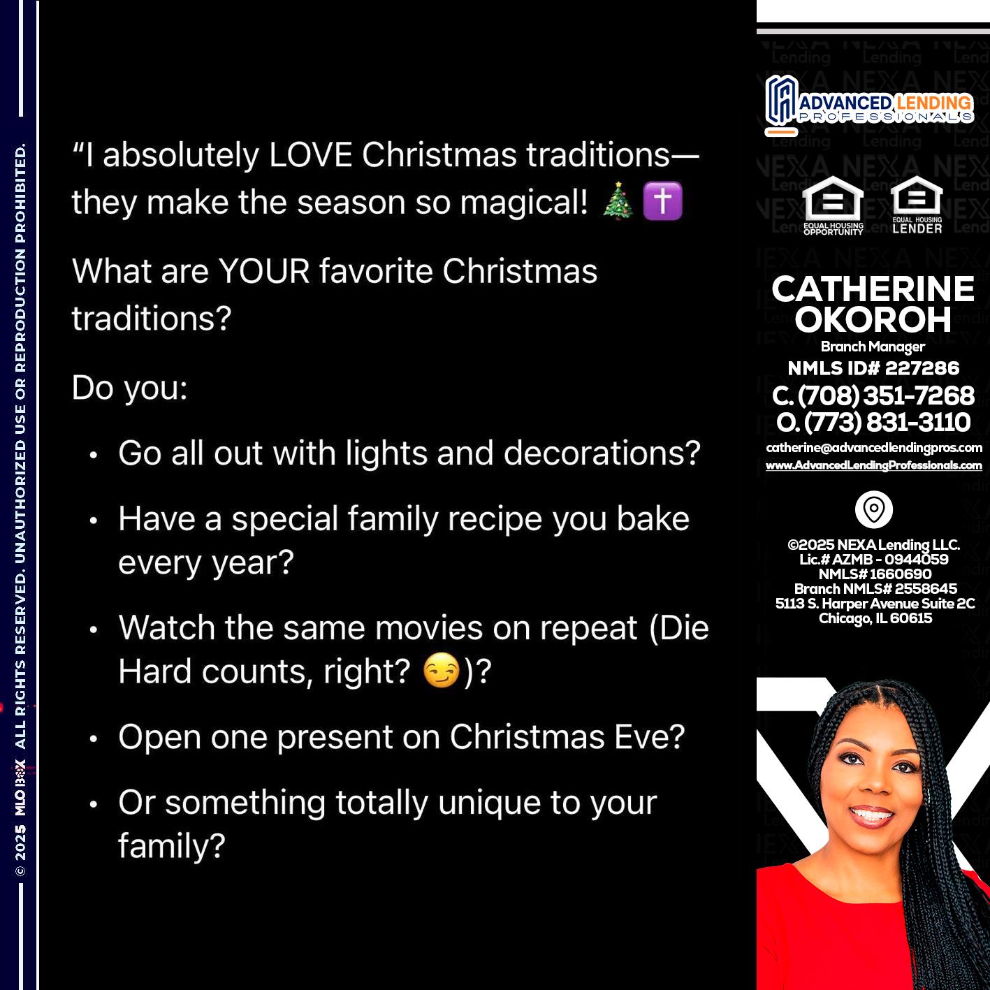 I love christmas -  Advanced Lending Professionals -Branch Manager