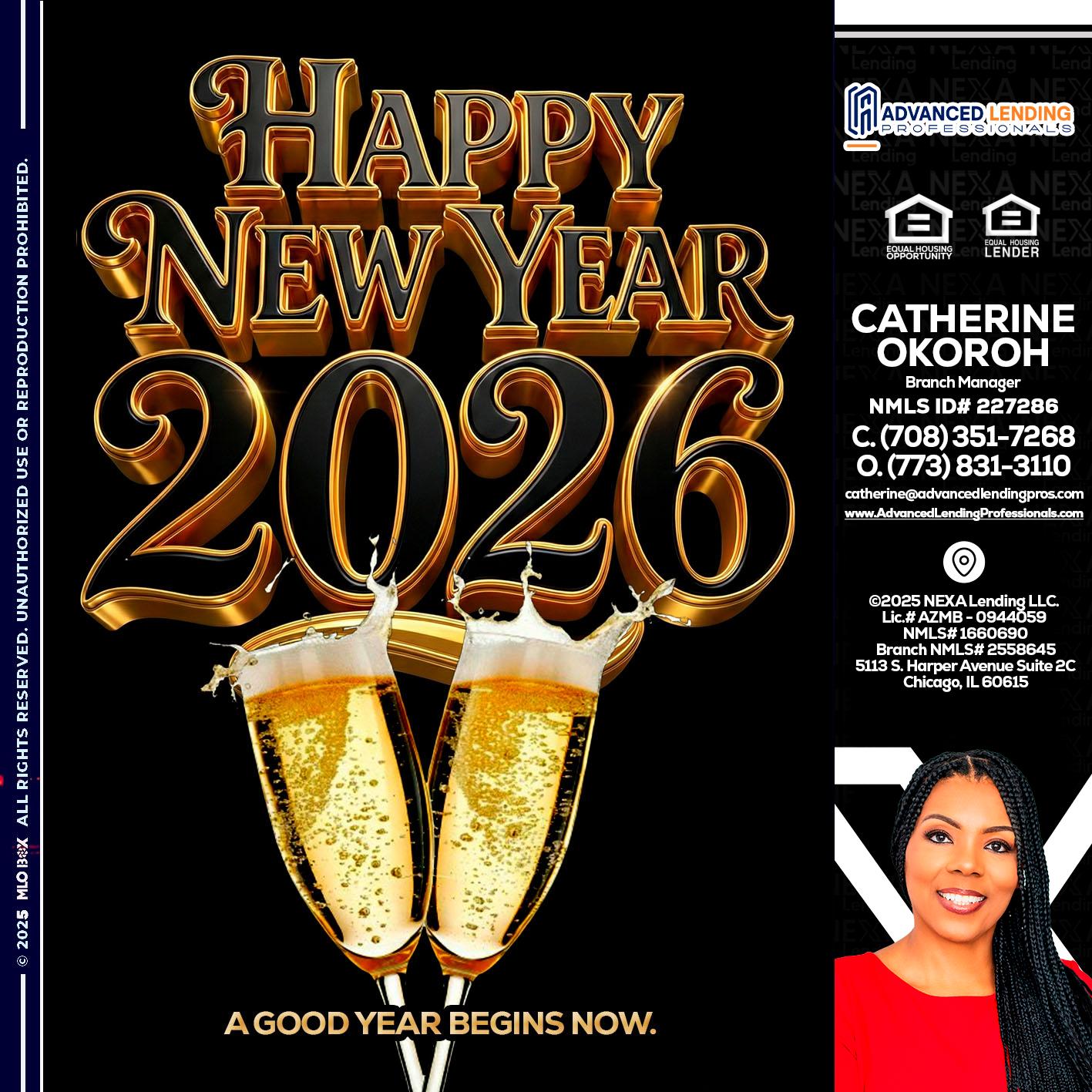 happy new year 2026 -  Advanced Lending Professionals -Branch Manager