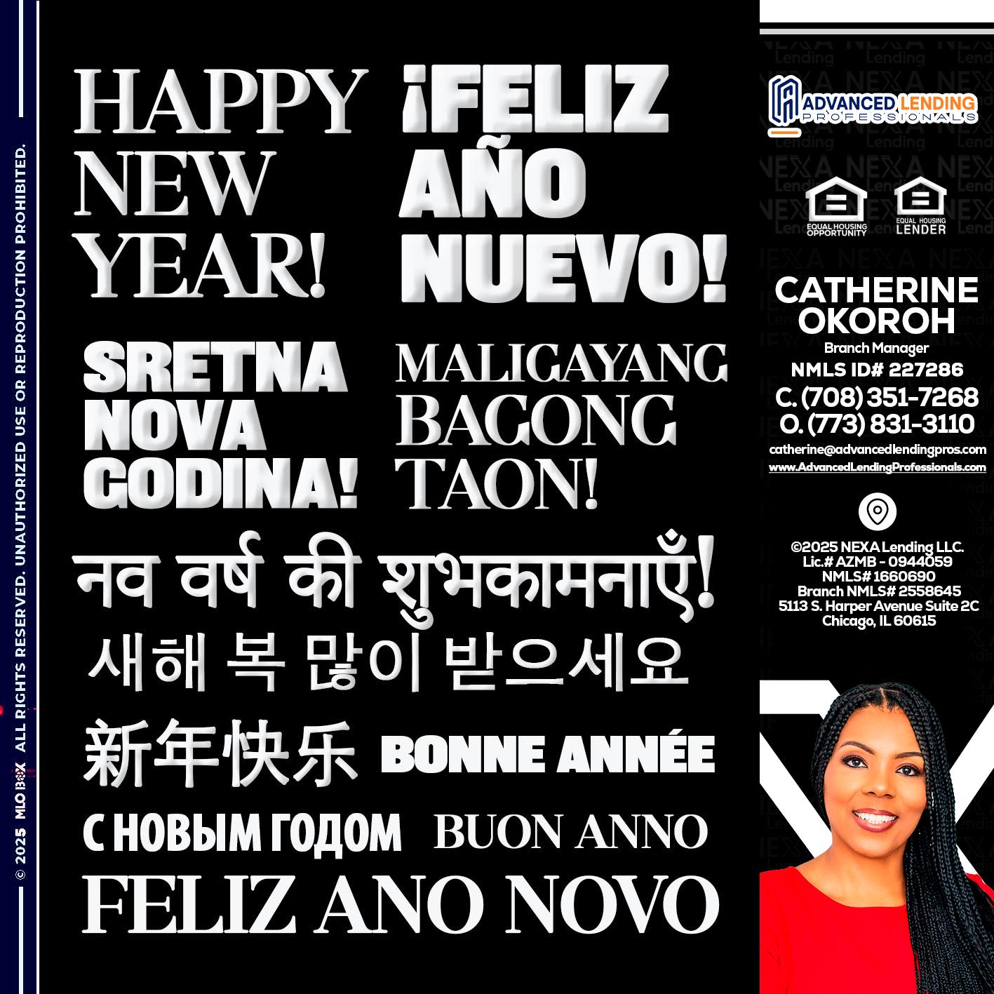 HAPPY NEW YEAR -  Advanced Lending Professionals -Branch Manager