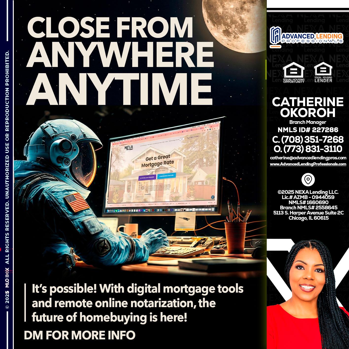 close from -  Advanced Lending Professionals -Branch Manager