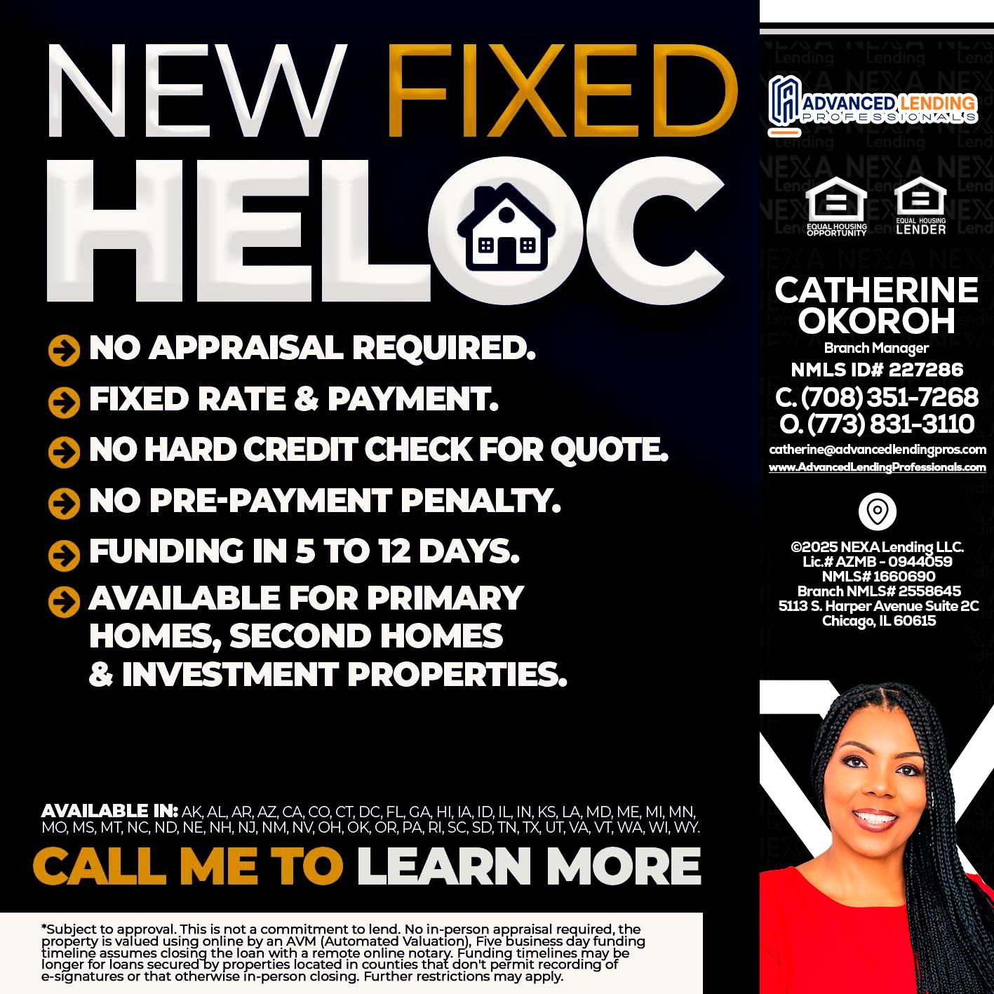 HELOC -  Advanced Lending Professionals -Branch Manager