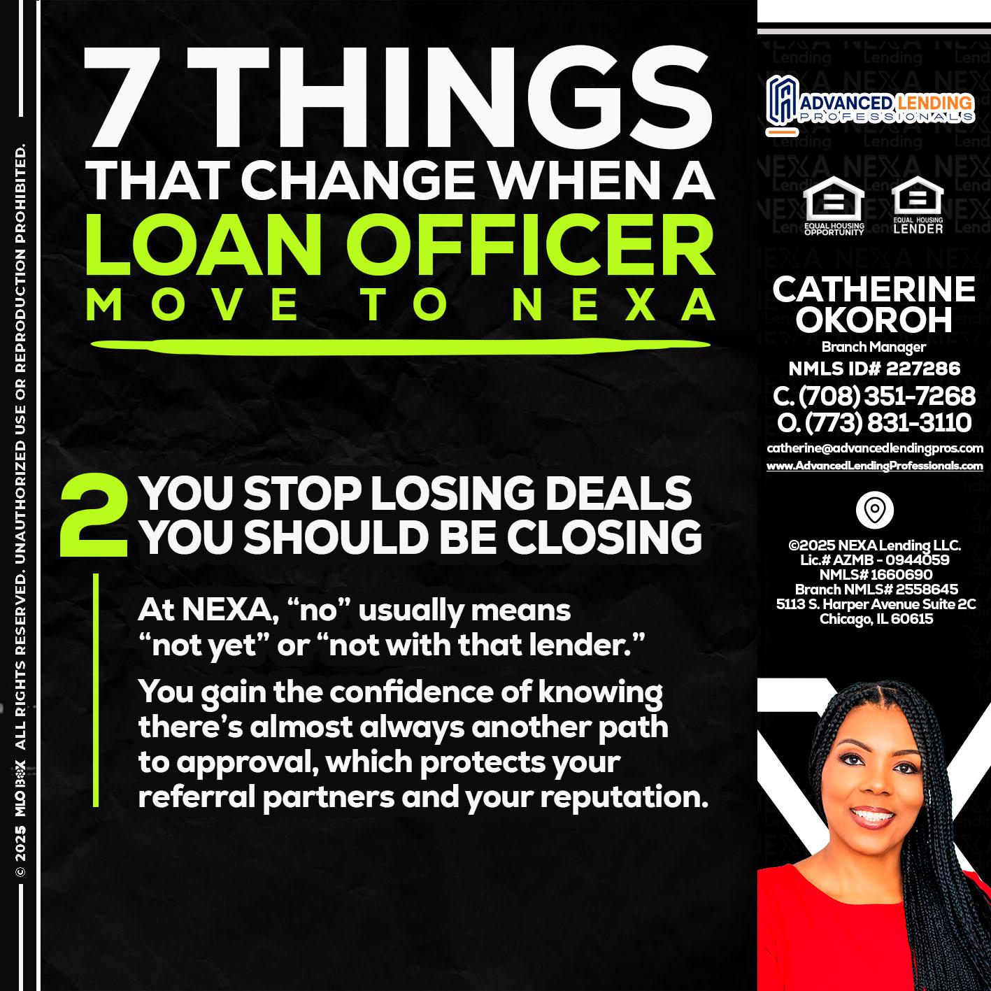 7 THINGS (2) -  Advanced Lending Professionals -Branch Manager