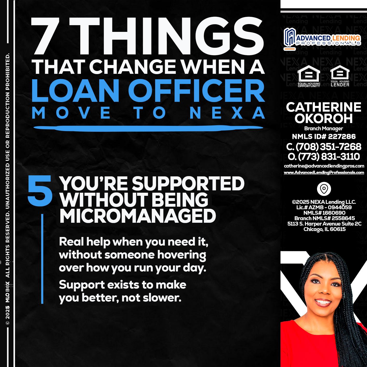 7 THINGS (5) -  Advanced Lending Professionals -Branch Manager