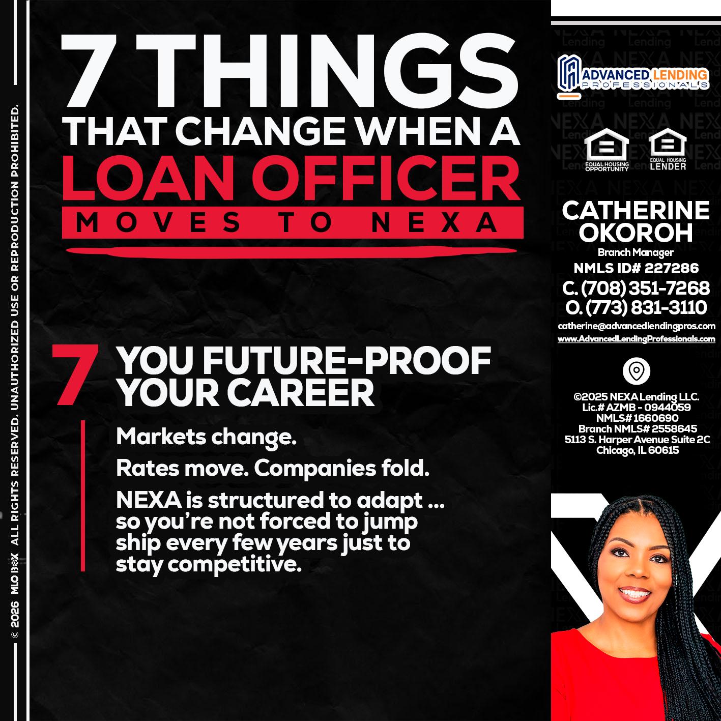 7 THINGS (7) -  Advanced Lending Professionals -Branch Manager