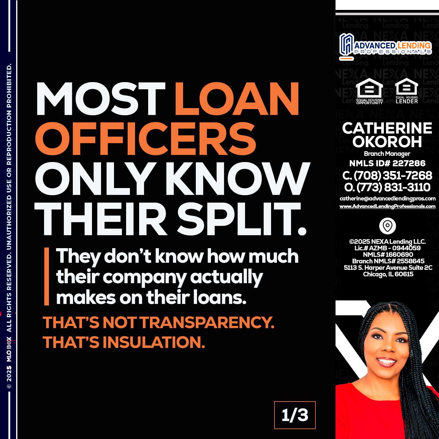 1 OF 3 -  Advanced Lending Professionals -Branch Manager