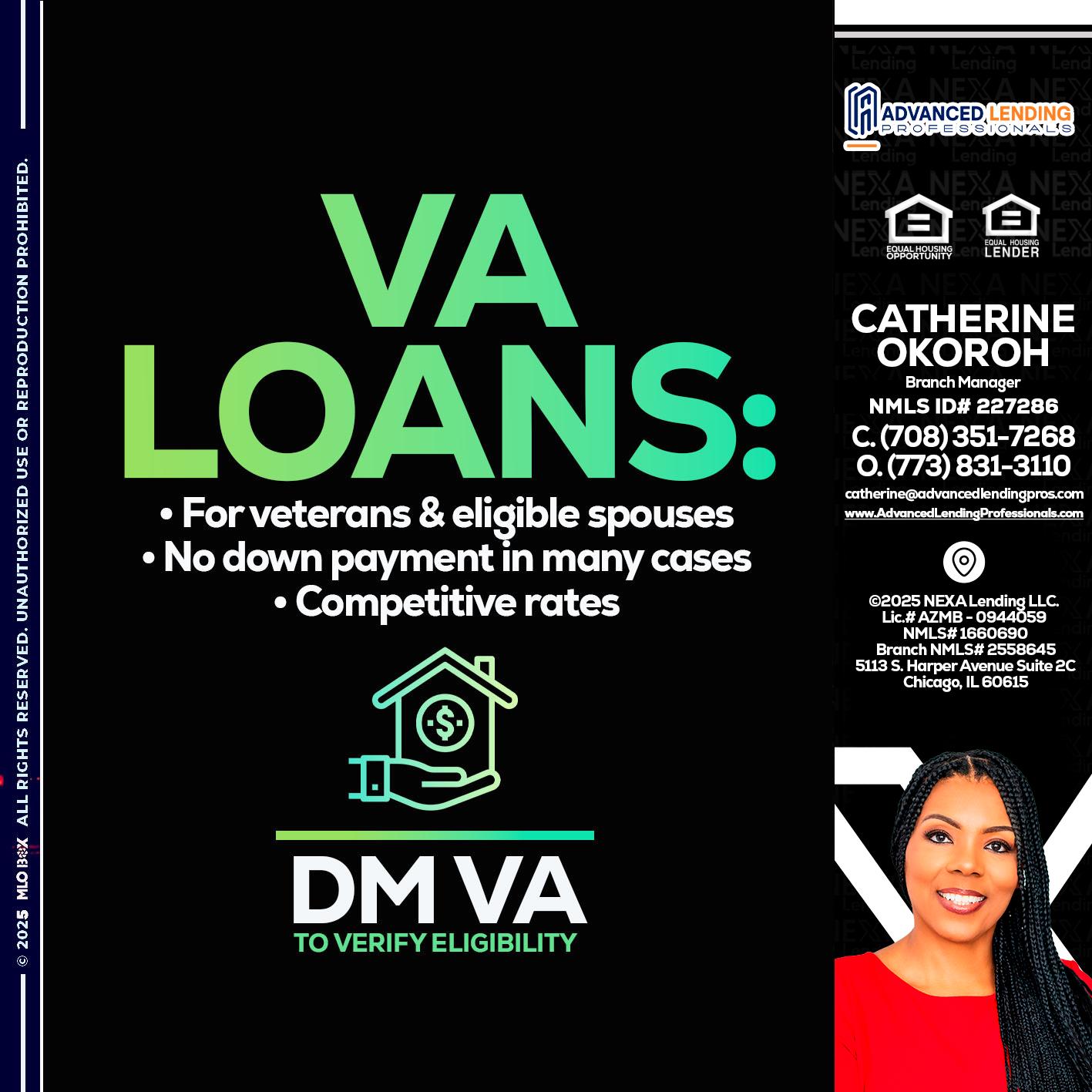 VA LOANS -  Advanced Lending Professionals -Branch Manager