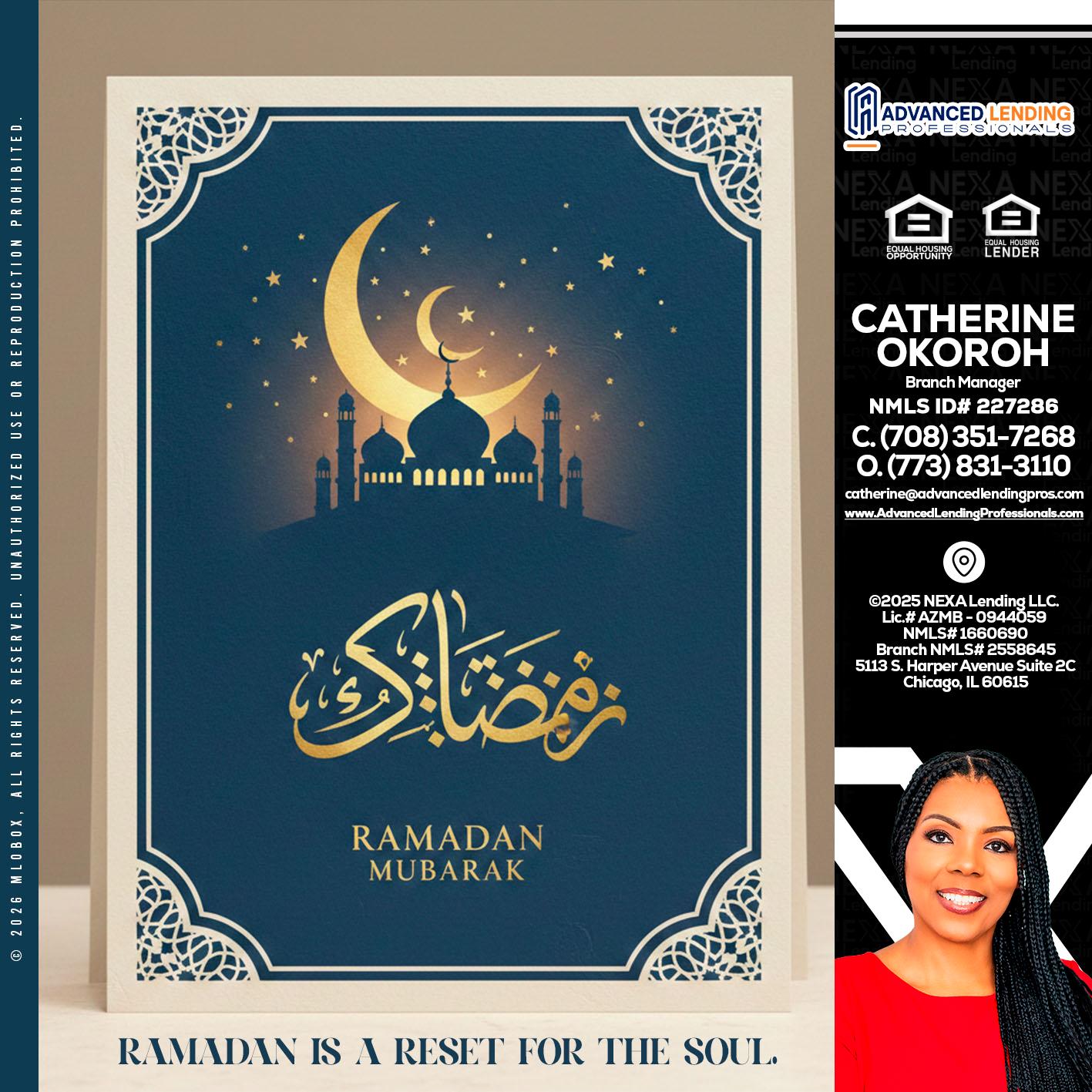HAPPY RAMADAN -  Advanced Lending Professionals -Branch Manager