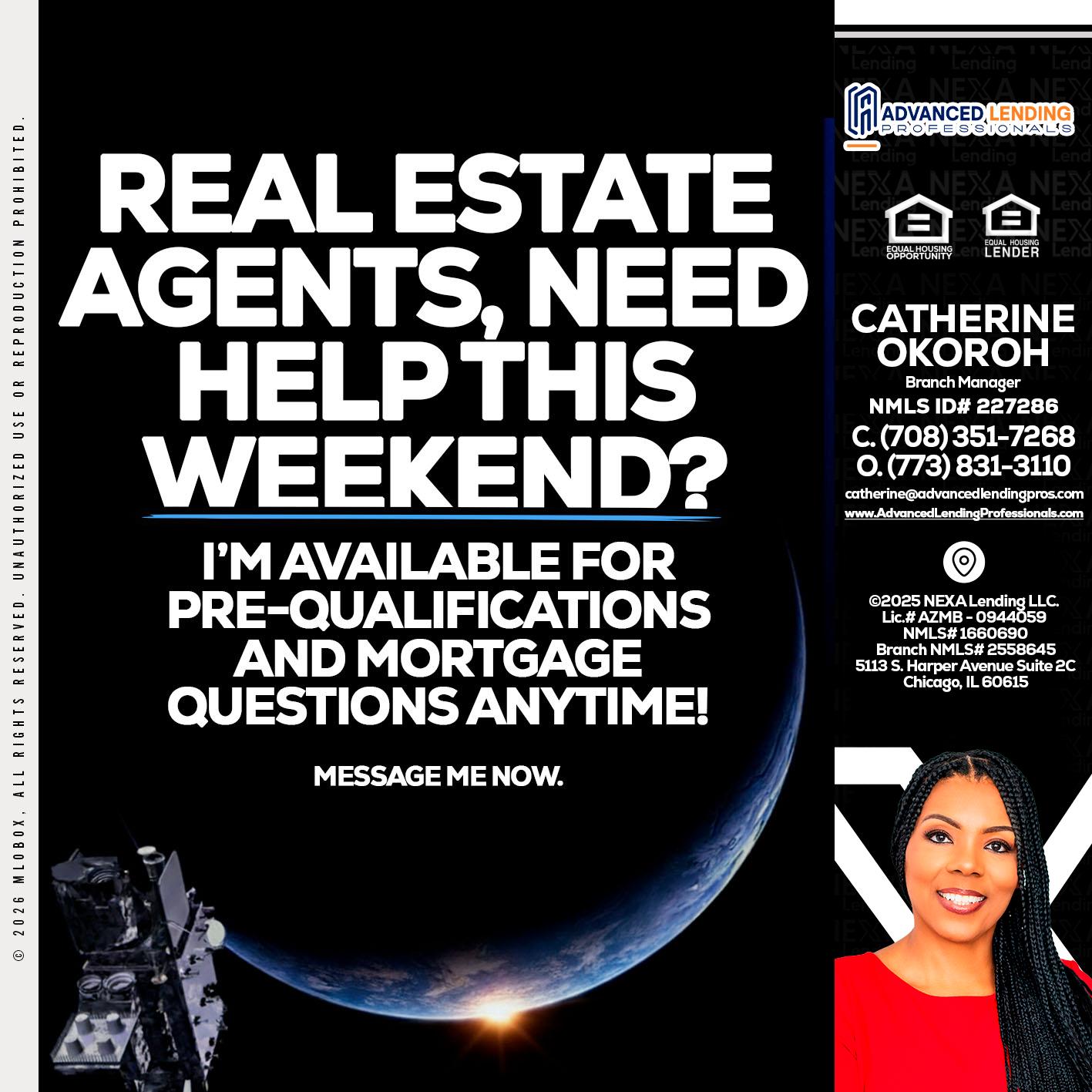 REAL ESTATE AGENTS -  Advanced Lending Professionals -Branch Manager