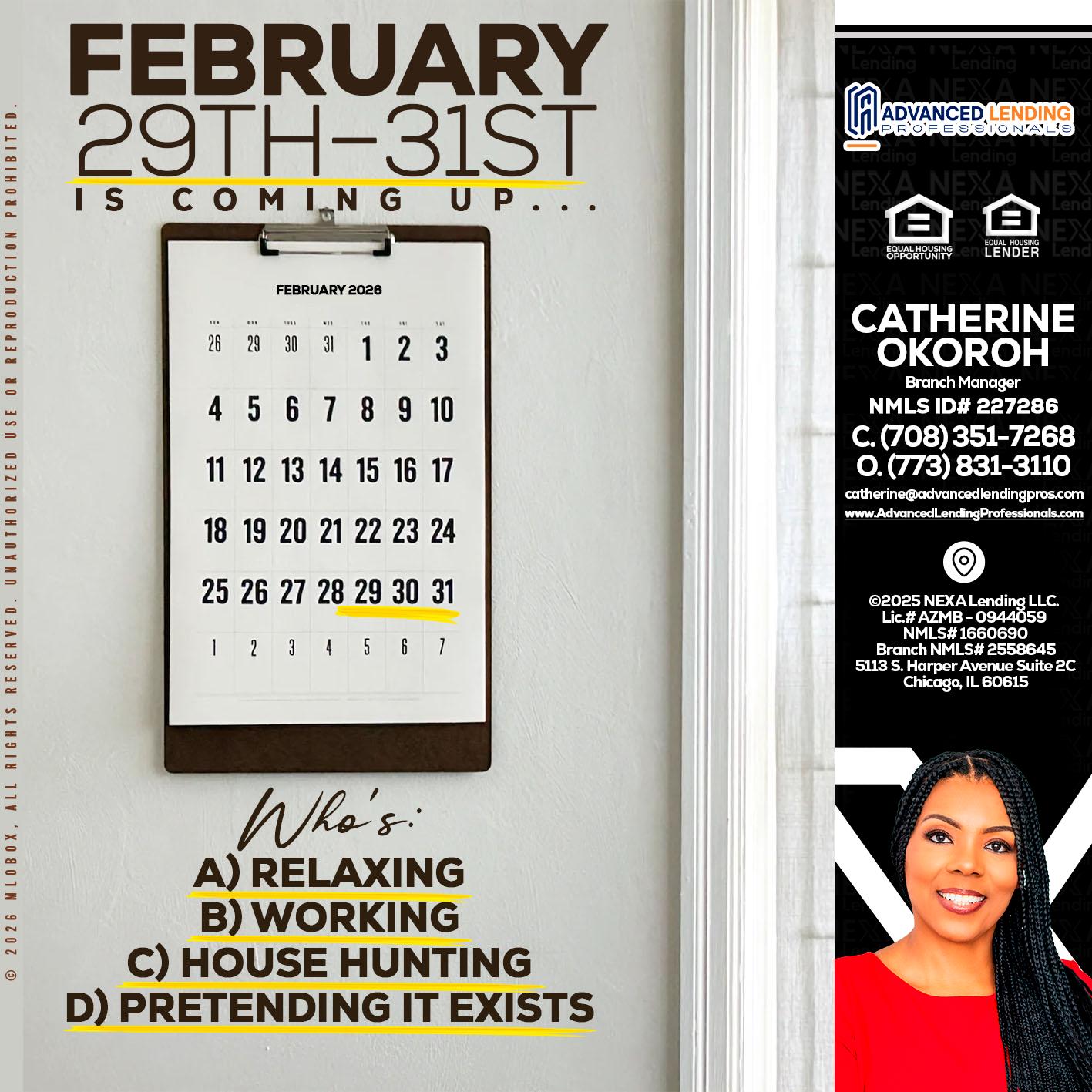 FEBRUARY 29-31 -  Advanced Lending Professionals -Branch Manager