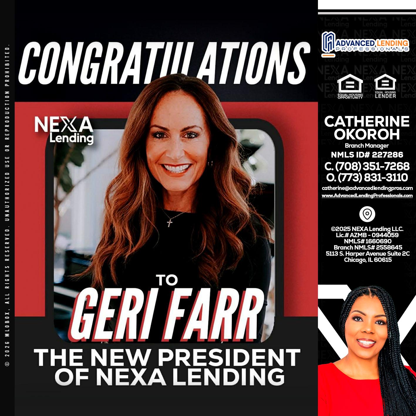 CONGRATULATIONS -  Advanced Lending Professionals -Branch Manager