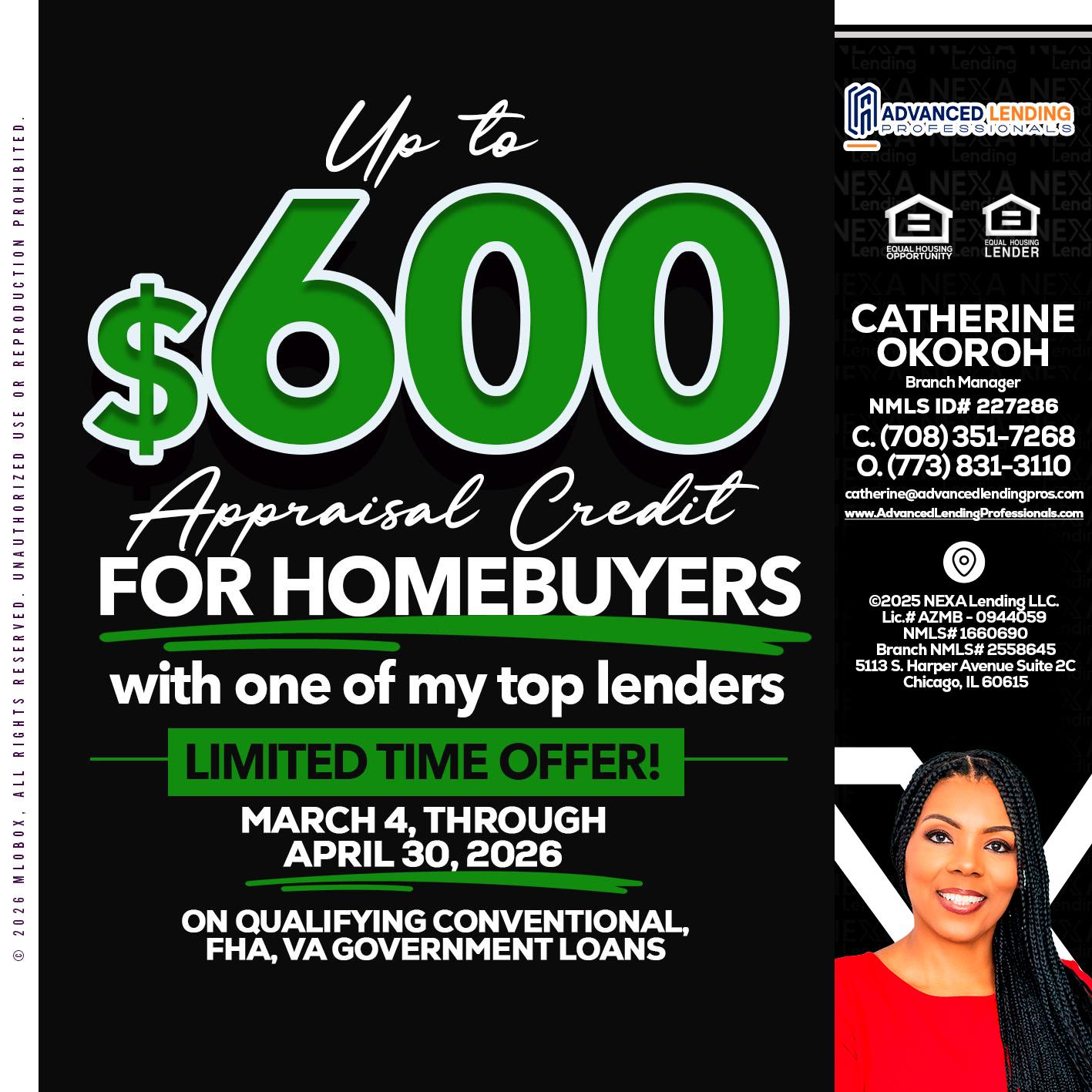 up to $600 -  Advanced Lending Professionals -Branch Manager