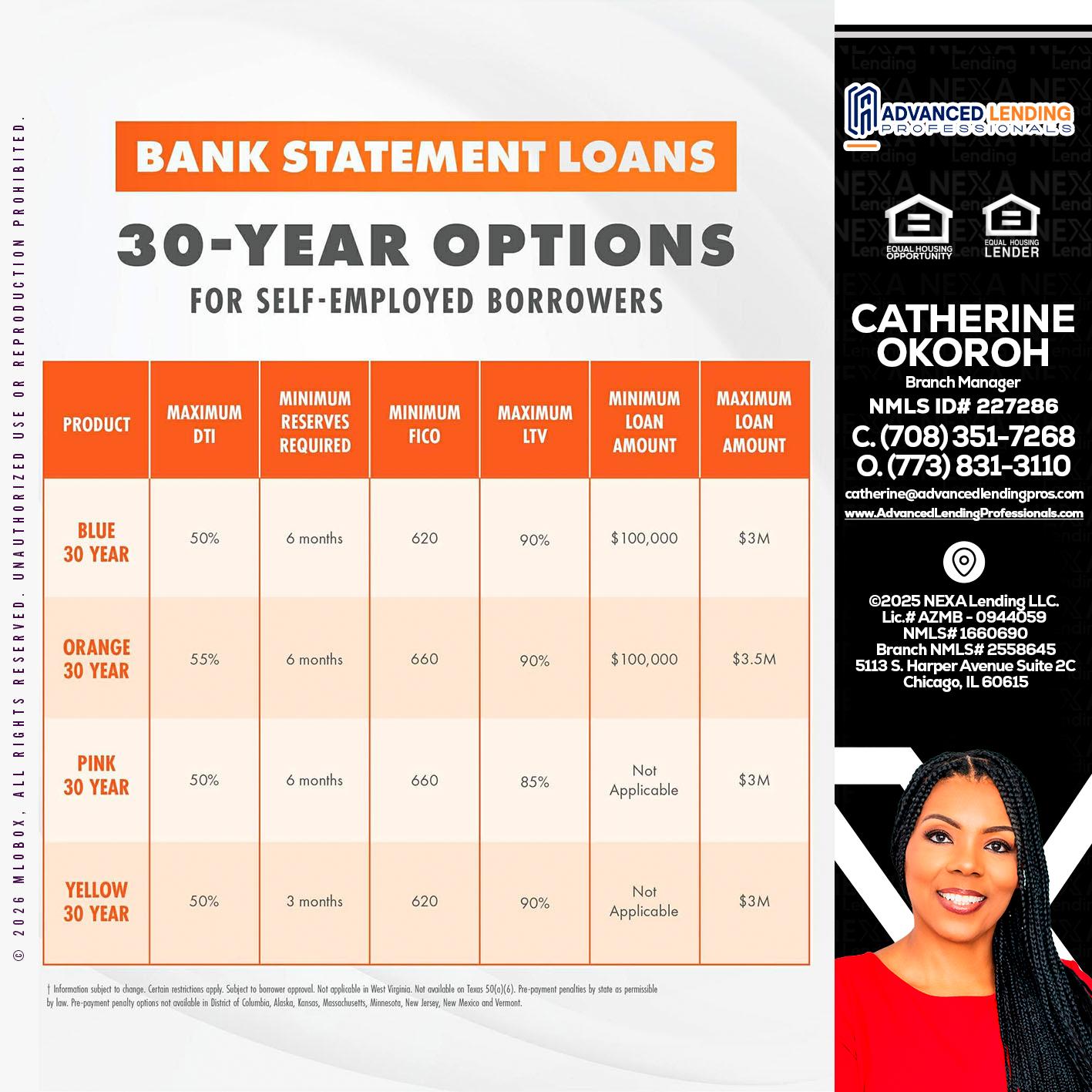 30 YEARS OPTIONS -  Advanced Lending Professionals -Branch Manager