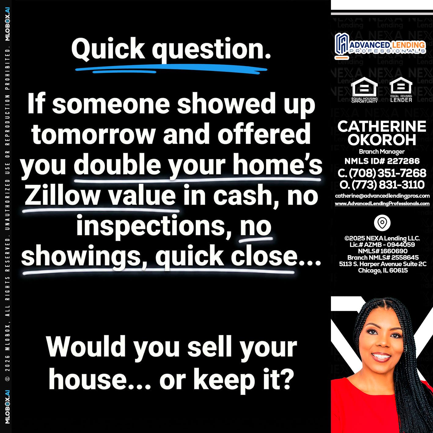 QUICK QUESTION -  Advanced Lending Professionals -Branch Manager