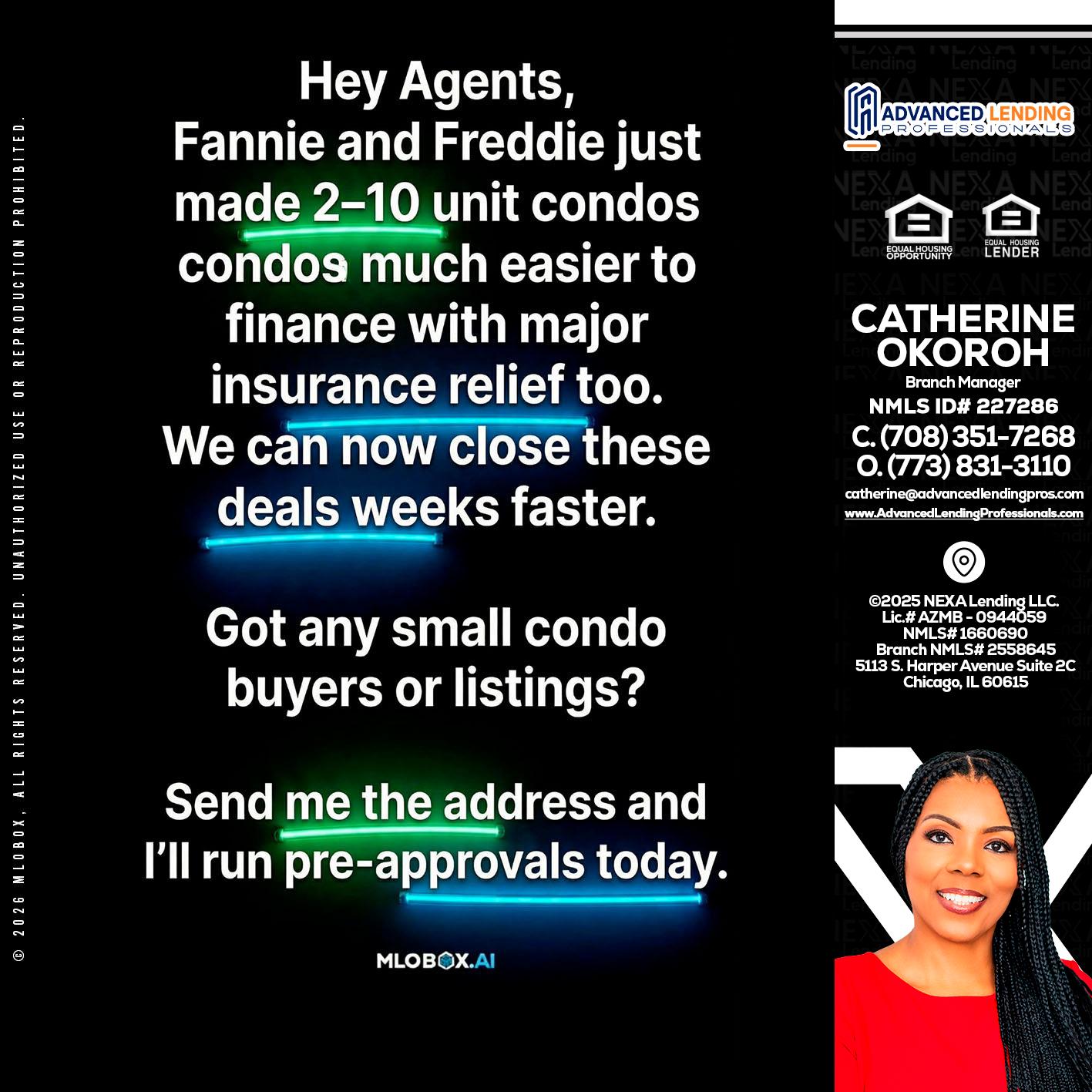 HEY AGENTS -  Advanced Lending Professionals -Branch Manager