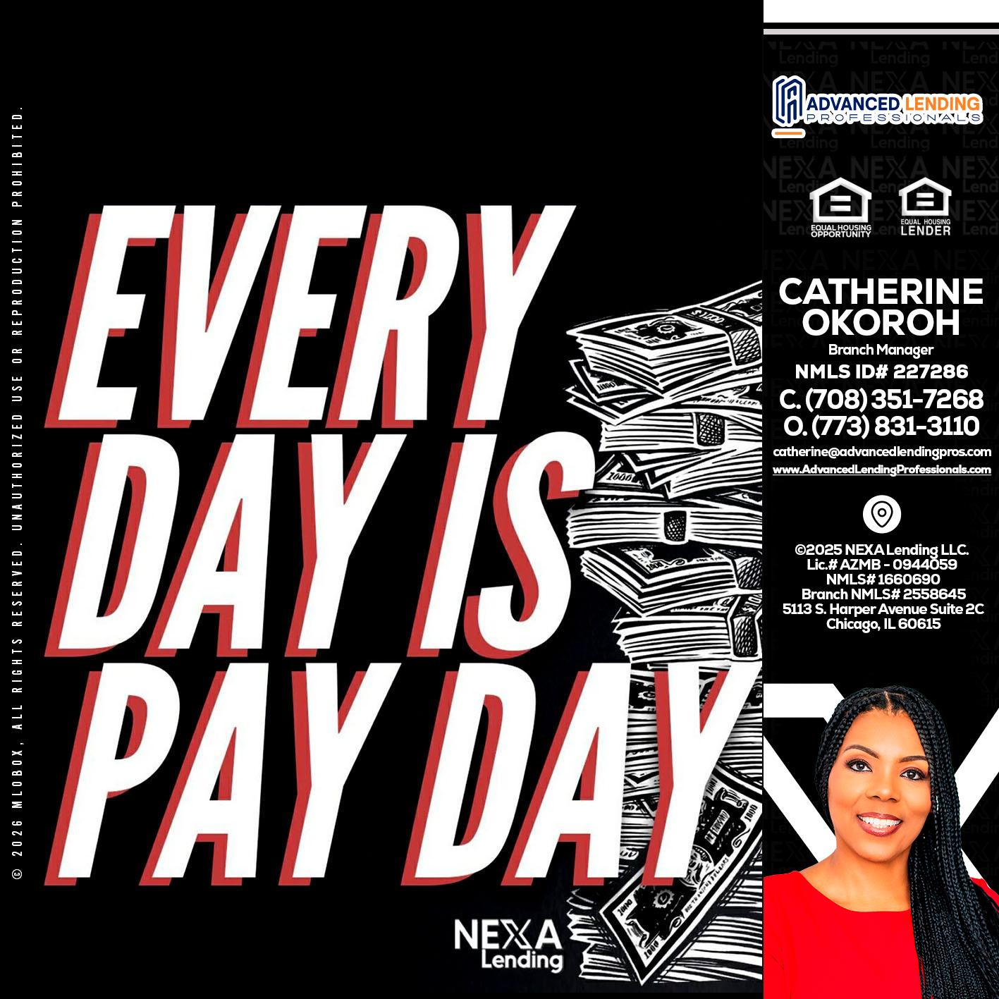 EVERY DAY IS PAY DAY -  Advanced Lending Professionals -Branch Manager