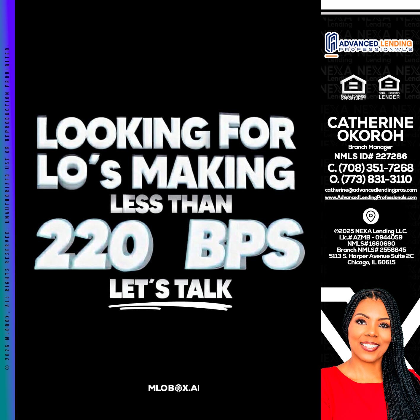 LOOKING FOR -  Advanced Lending Professionals -Branch Manager