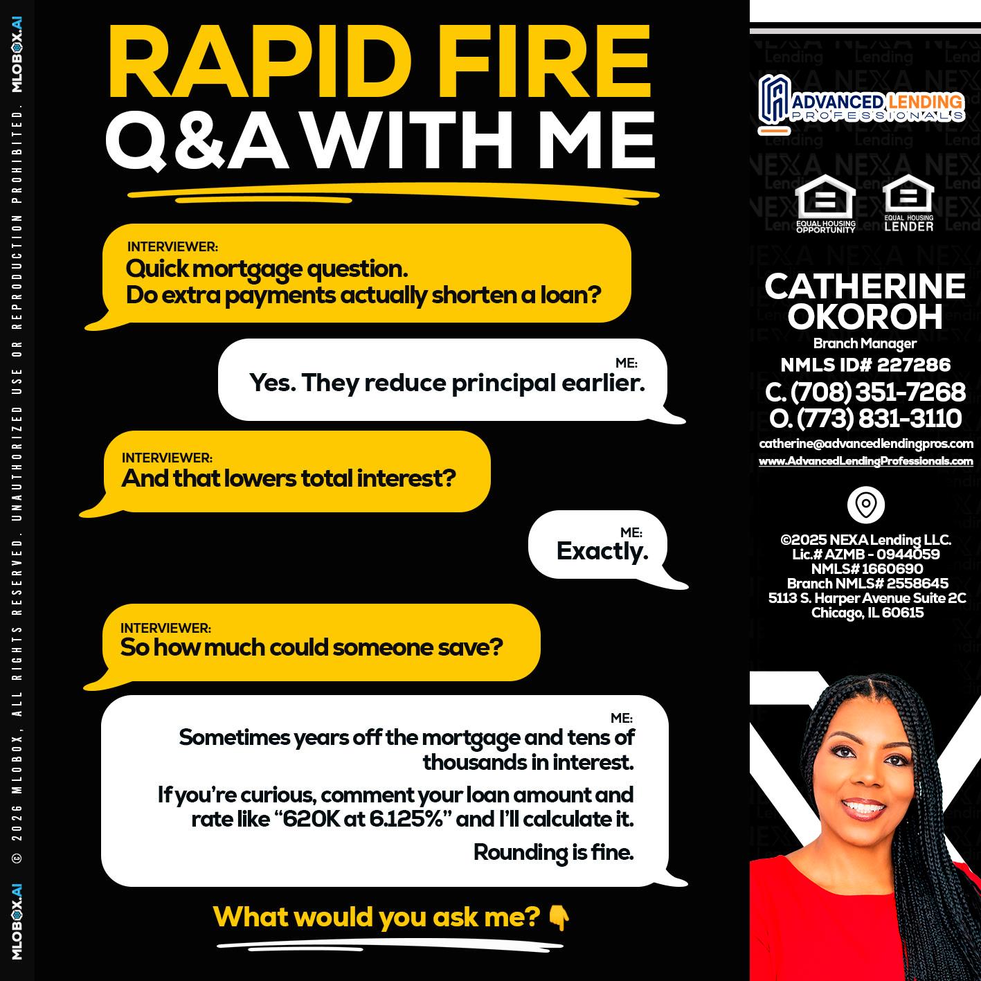 RAPID FIRE QA -  Advanced Lending Professionals -Branch Manager