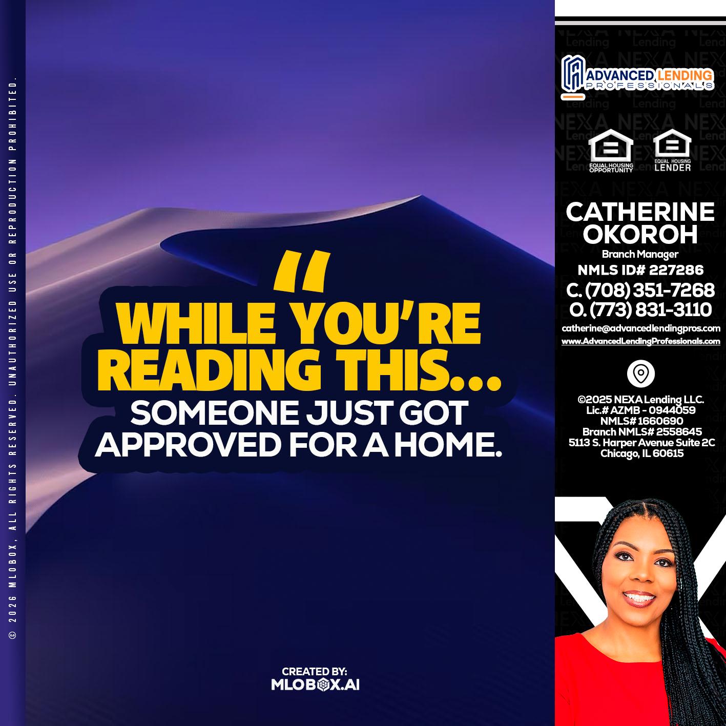 WHILE YOU -  Advanced Lending Professionals -Branch Manager