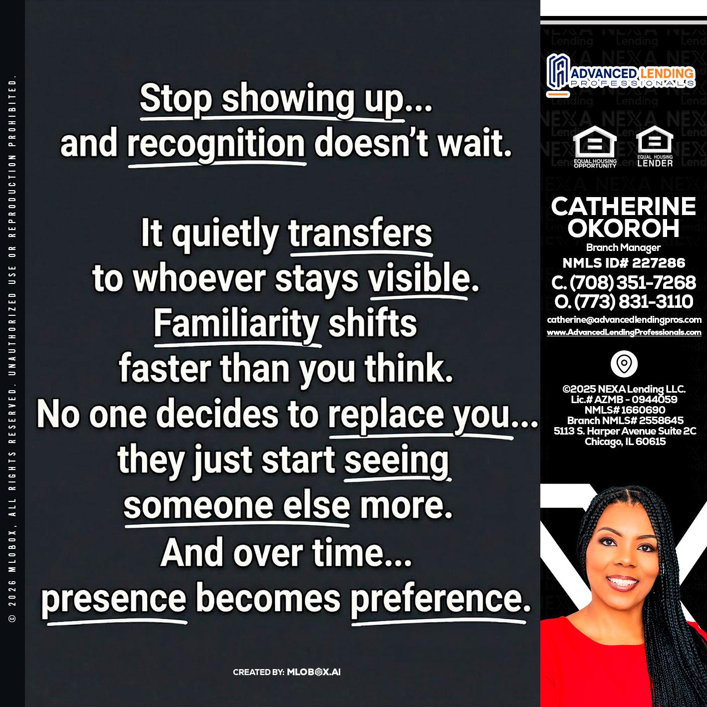 STOP SHOWING -  Advanced Lending Professionals -Branch Manager