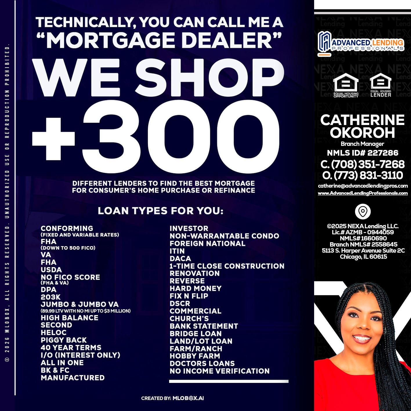 300+ LENDERS -  Advanced Lending Professionals -Branch Manager