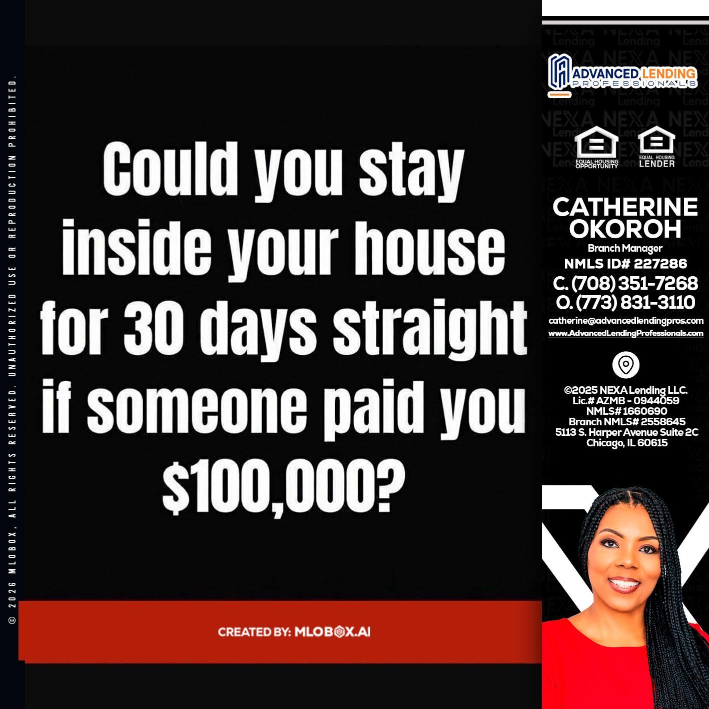 COULD YOU STAY -  Advanced Lending Professionals -Branch Manager