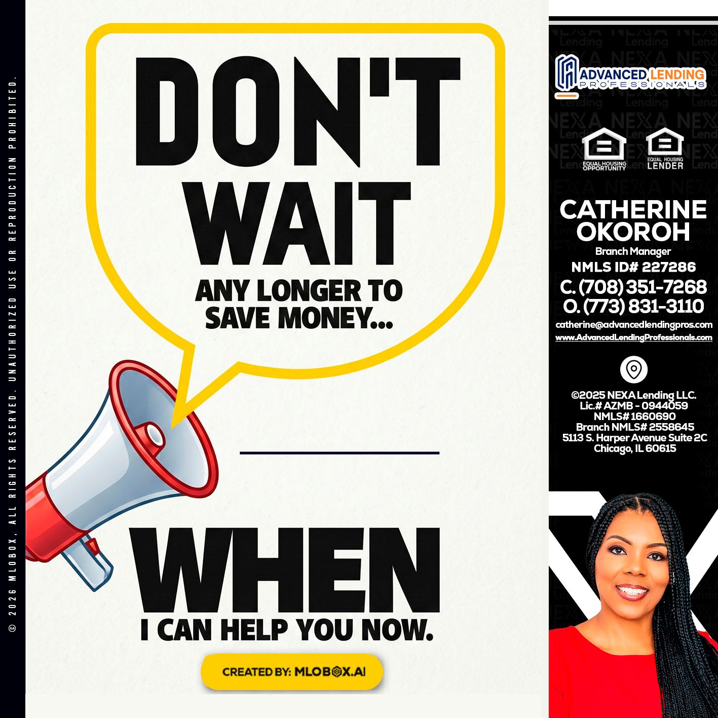 DONT WAIT -  Advanced Lending Professionals -Branch Manager