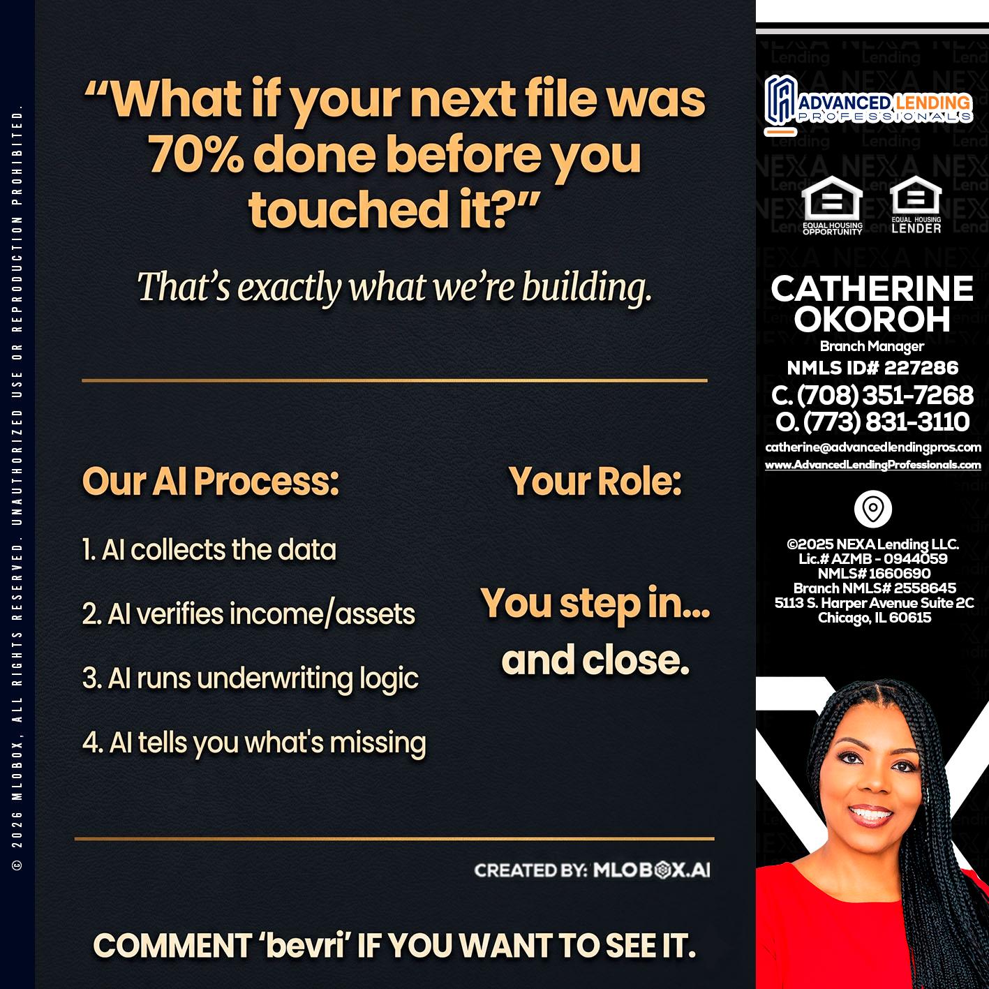 WHAT IF YOUR -  Advanced Lending Professionals -Branch Manager