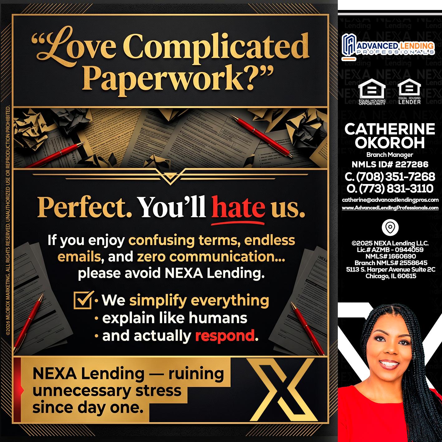 YOU WILL HATE US! -  Advanced Lending Professionals -Branch Manager