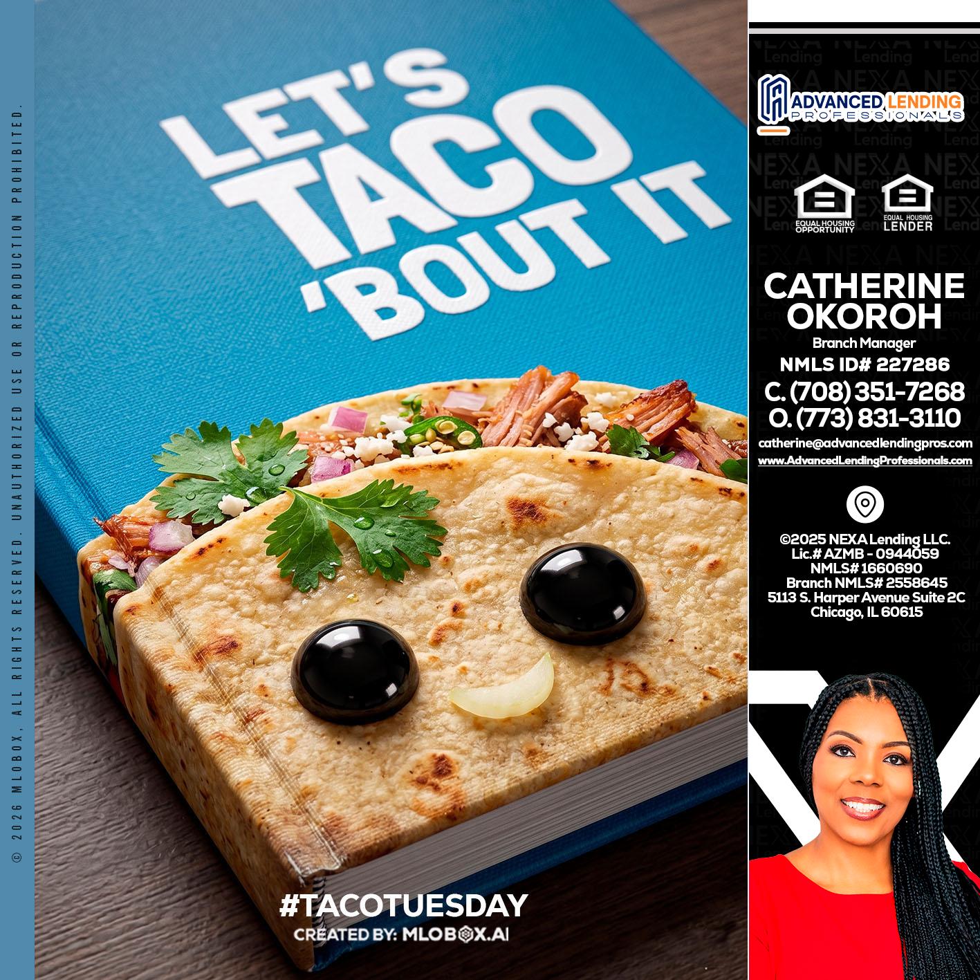 LETS TACO ABOUT IT -  Advanced Lending Professionals -Branch Manager