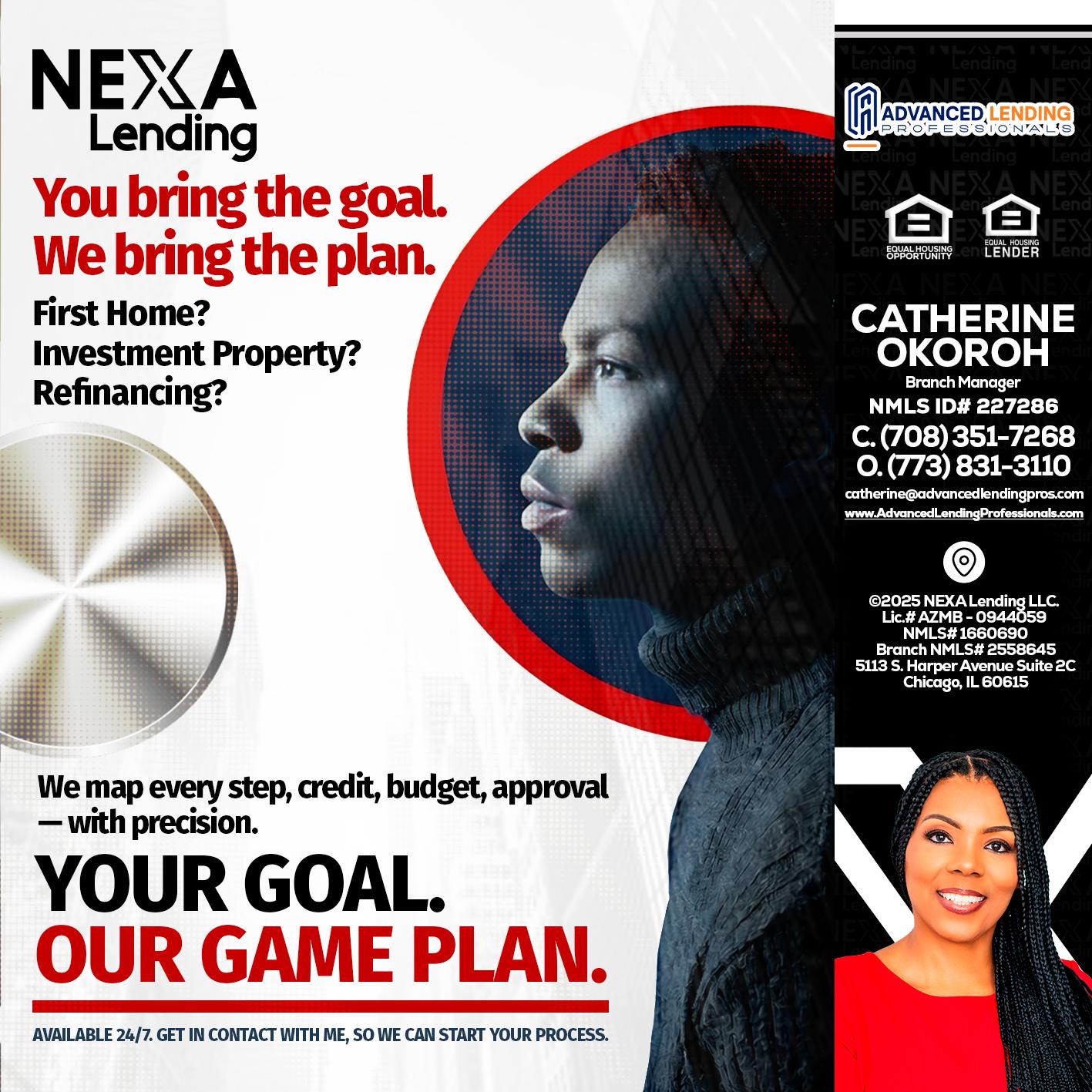 YOUR GOAL. OUR GAME PLAN. -  Advanced Lending Professionals -Branch Manager