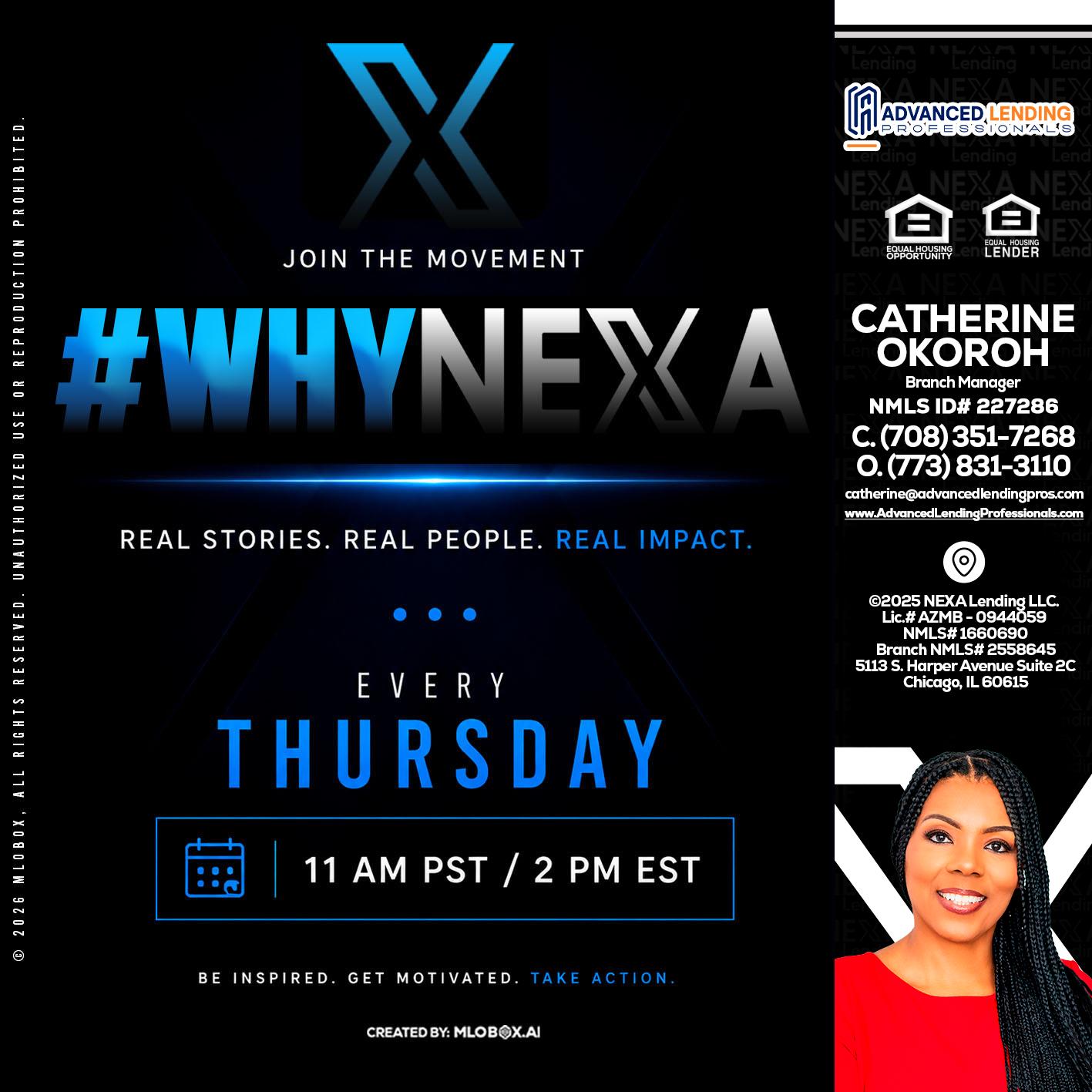 why NEXA -  Advanced Lending Professionals -Branch Manager