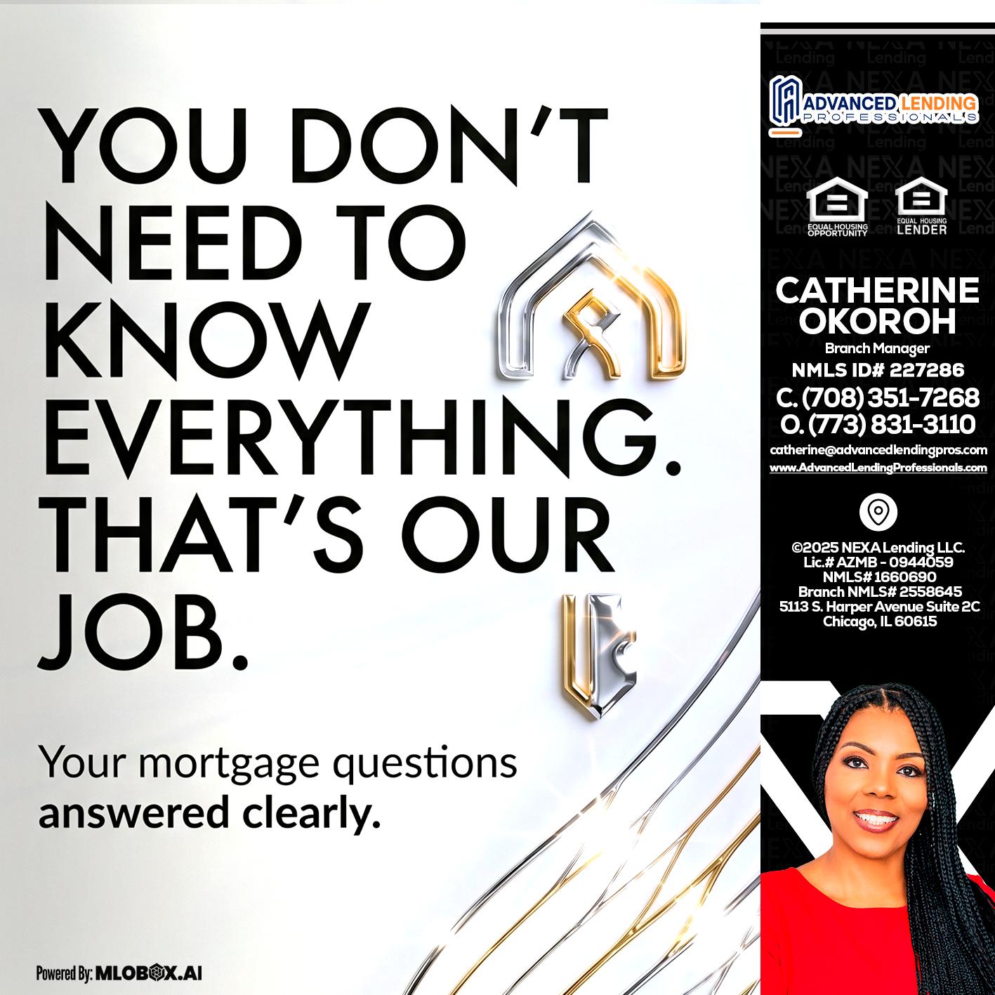 THAT IS OUR JOB -  Advanced Lending Professionals -Branch Manager