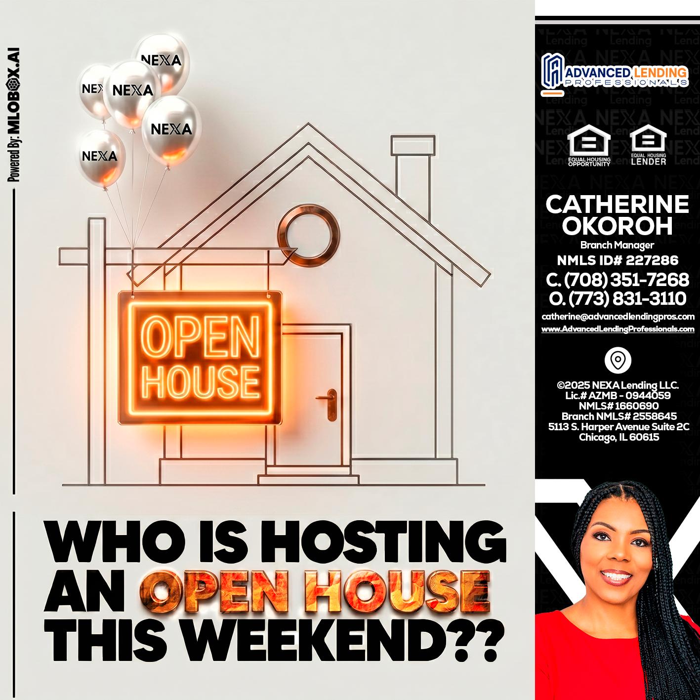 OPEN HOUSES -  Advanced Lending Professionals -Branch Manager