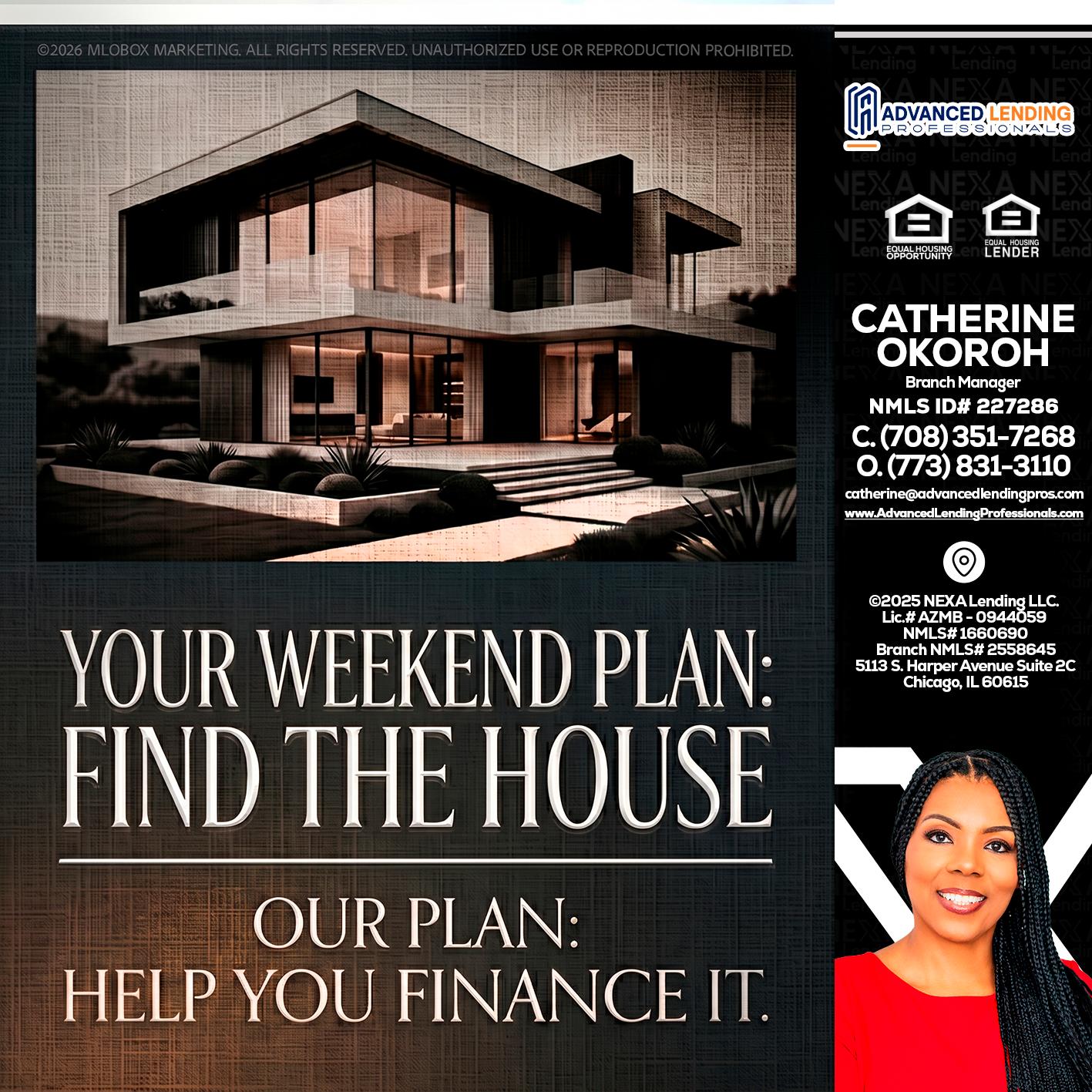 YOUR WEEKEND PLAN -  Advanced Lending Professionals -Branch Manager