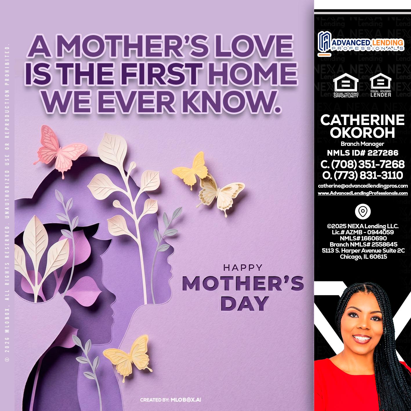MOTHERS DAY -  Advanced Lending Professionals -Branch Manager