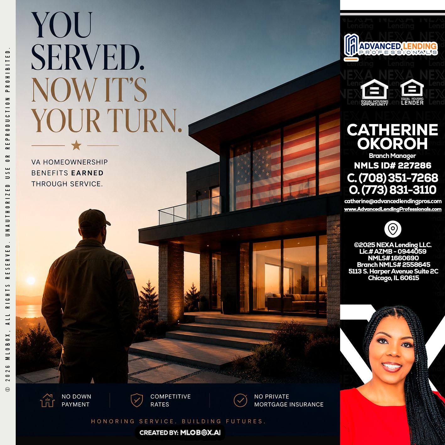 YOU SERVED -  Advanced Lending Professionals -Branch Manager