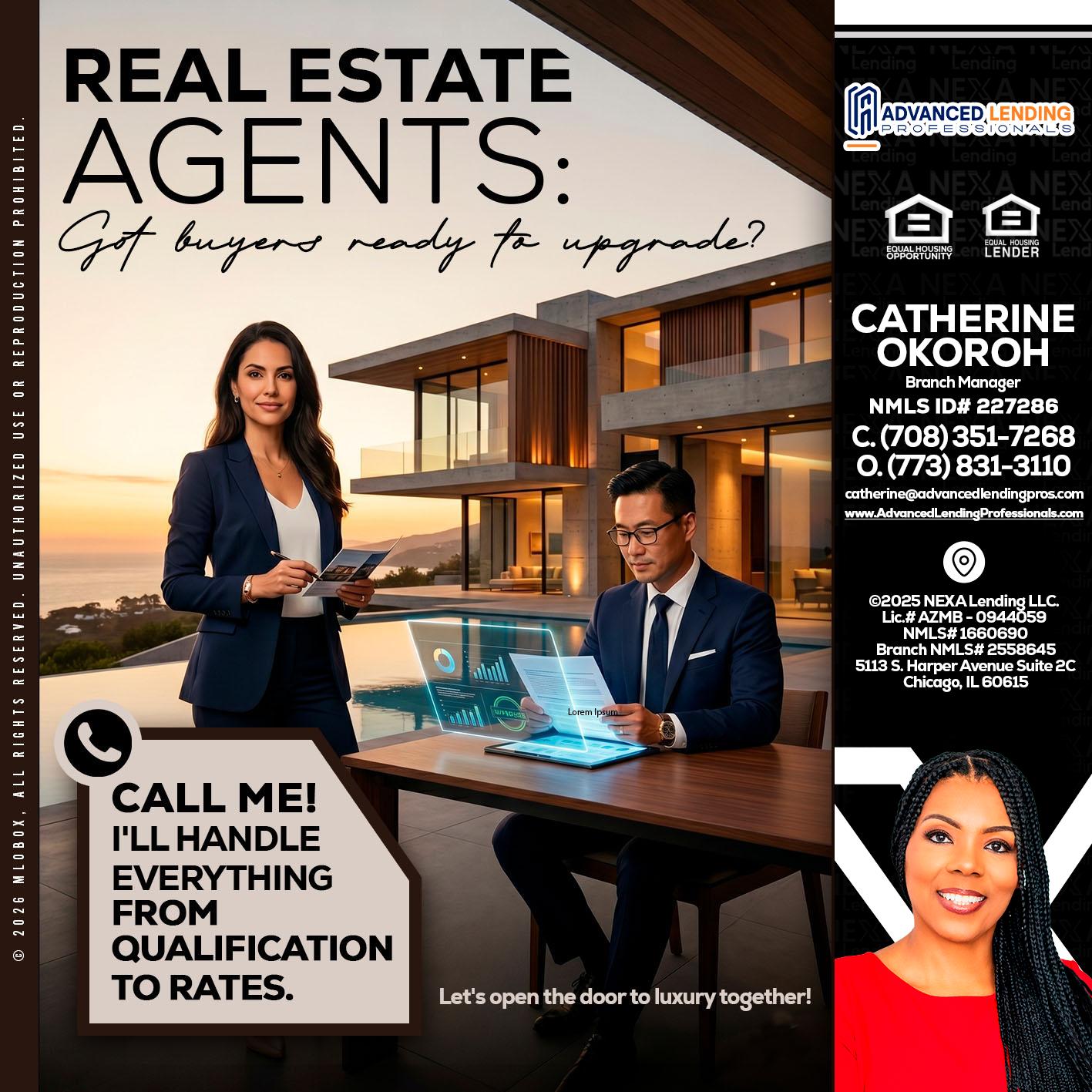 REAL ESTATE AGENTS -  Advanced Lending Professionals -Branch Manager
