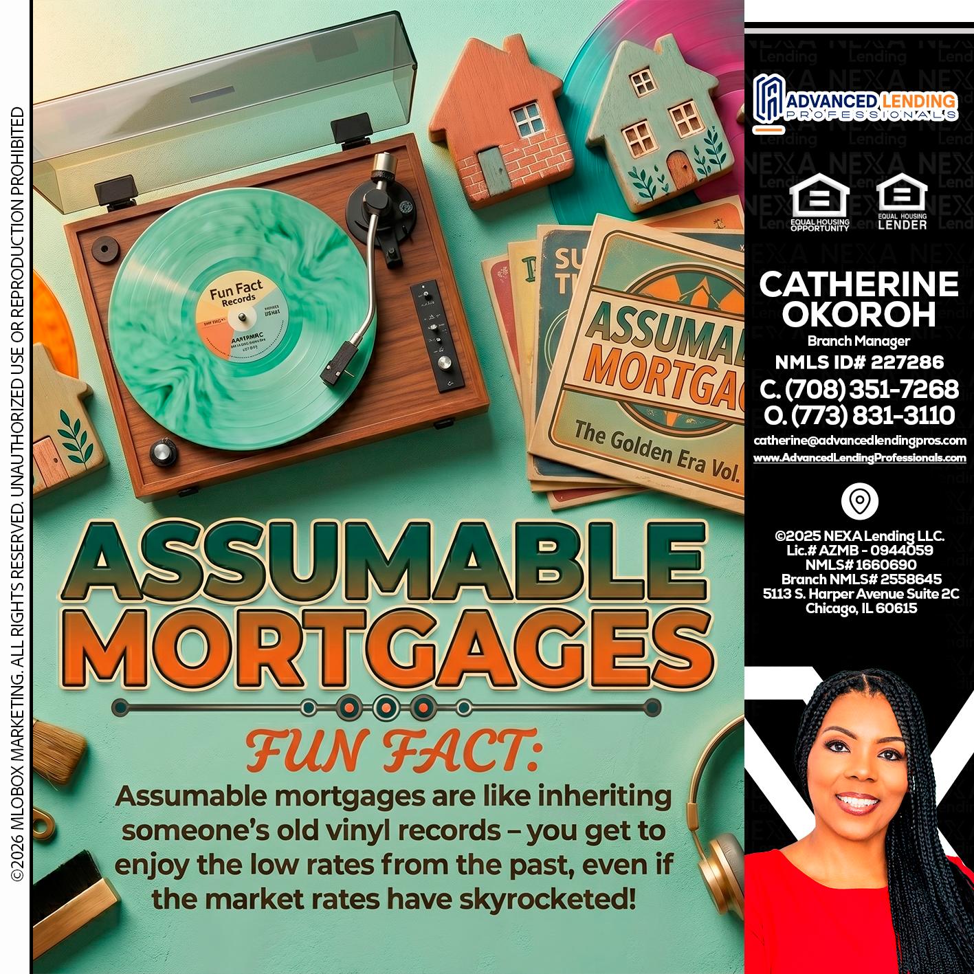 ASSUMABLE MORTGAGES -  Advanced Lending Professionals -Branch Manager