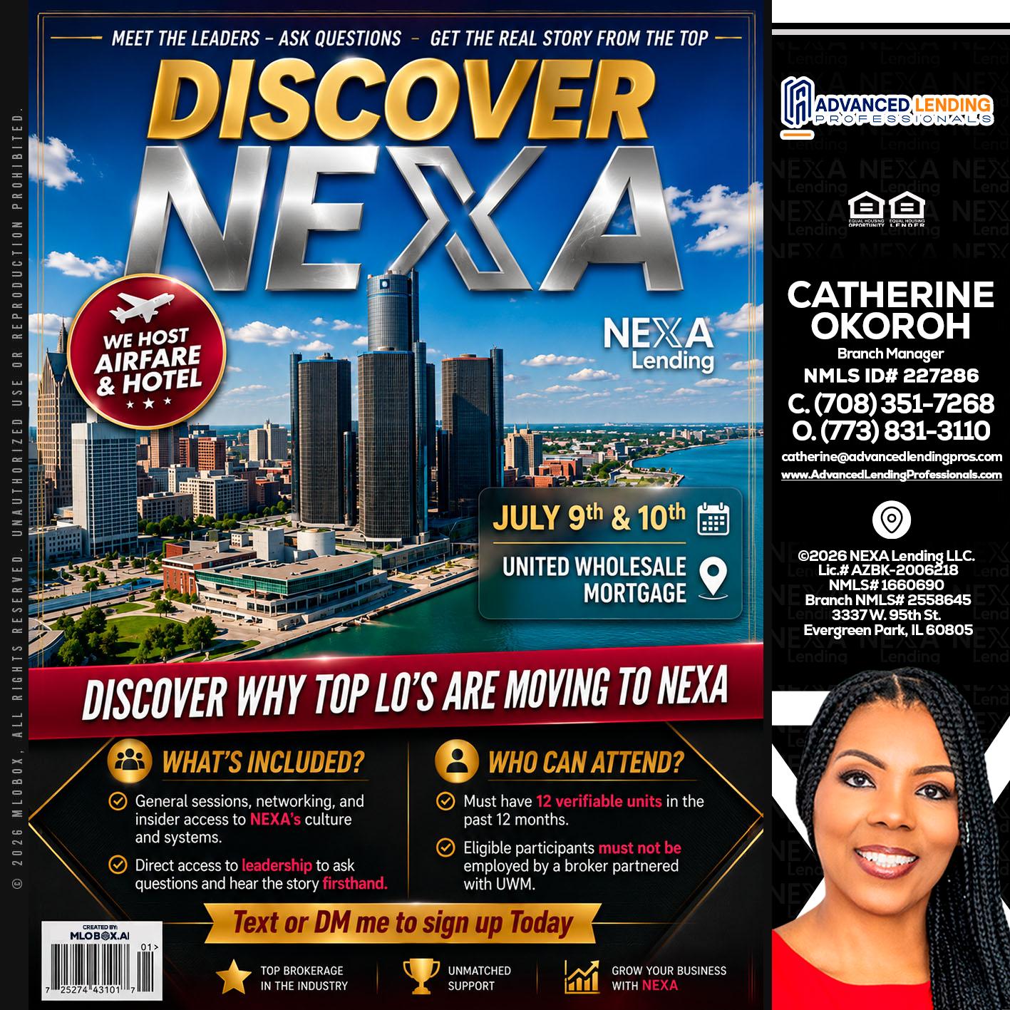 DISCOVER NEXA -  Advanced Lending Professionals -Branch Manager