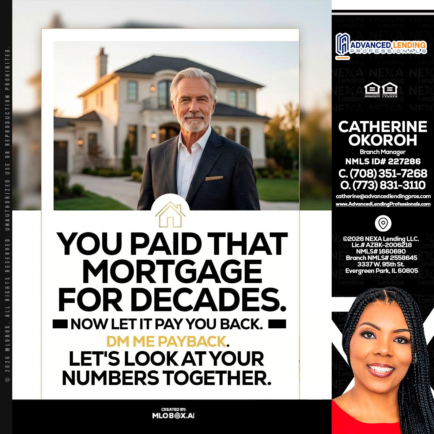 YOU PAID THAT MORTGAGE -  Advanced Lending Professionals -Branch Manager