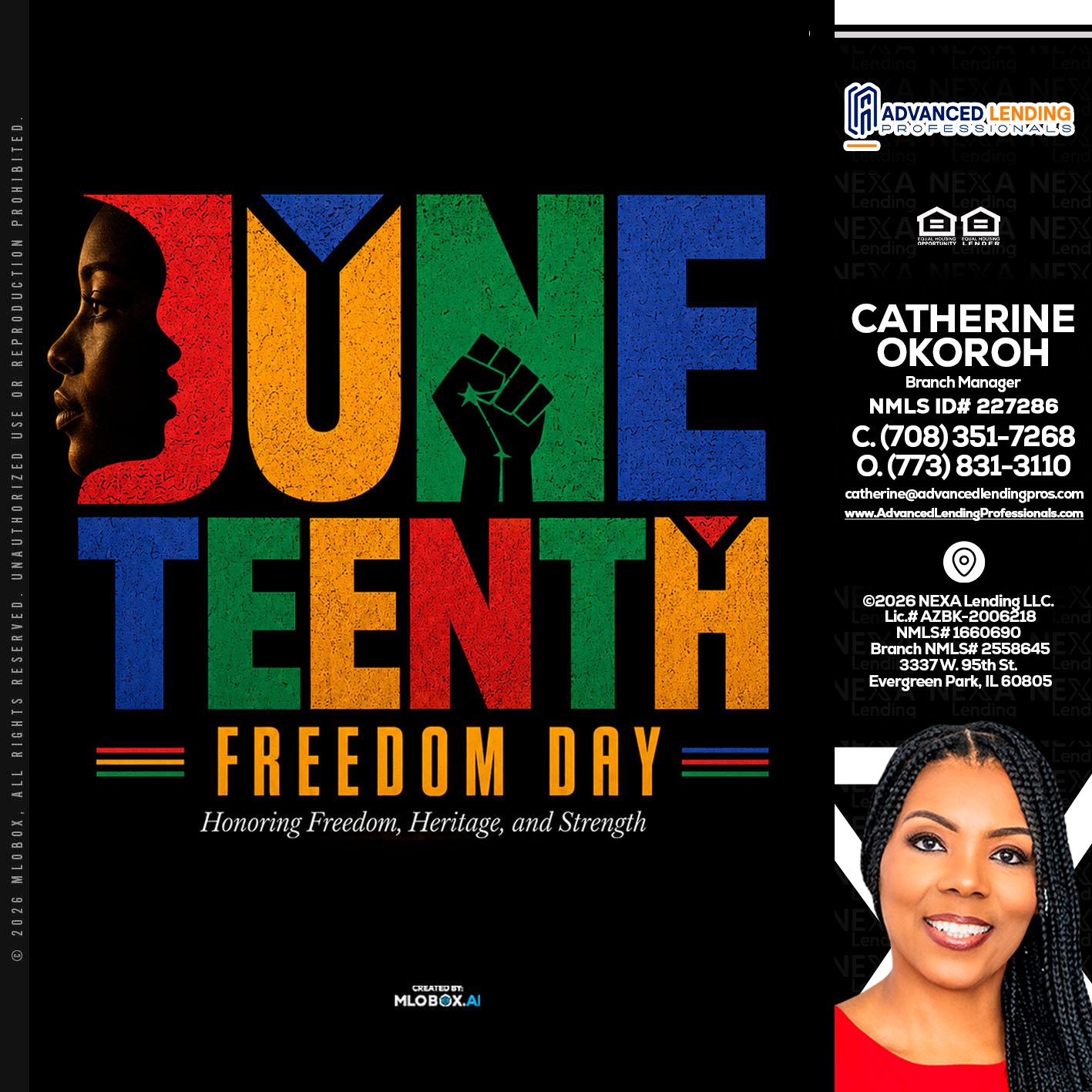 Juneteenth -  Advanced Lending Professionals -Branch Manager