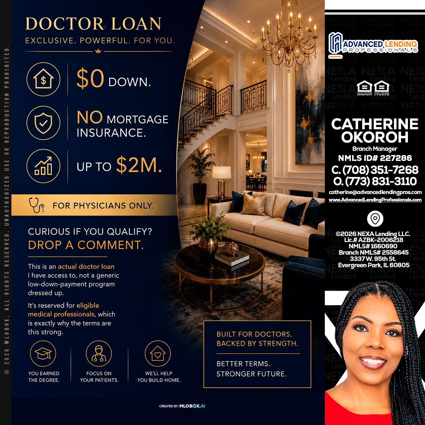 DOCTOR LOANS -  Advanced Lending Professionals -Branch Manager