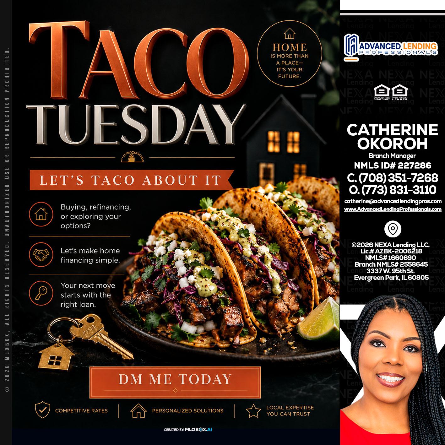 TACO TUESDAY -  Advanced Lending Professionals -Branch Manager